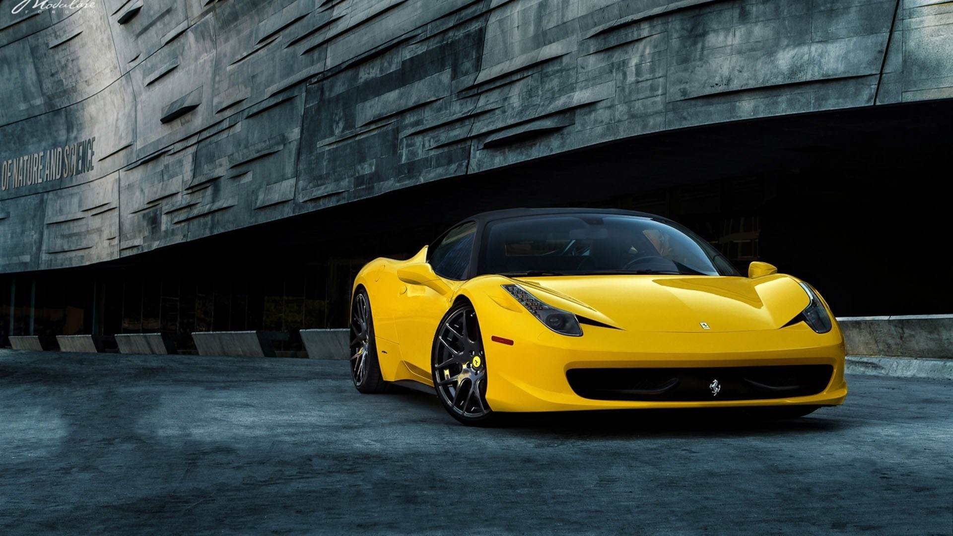 Ferrari 458 Italia, Ferrari, Giallo, Supercar, Full HD, wallpaper desktop