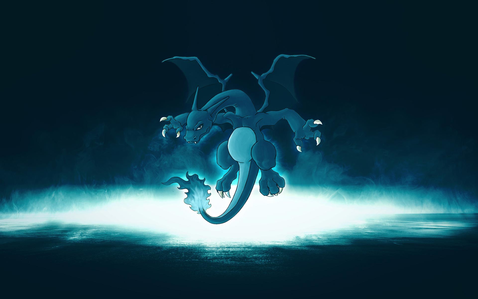 Charizard, Pokémon, Azzurro, Luce, 1920x1200, sfondo MacBook Pro