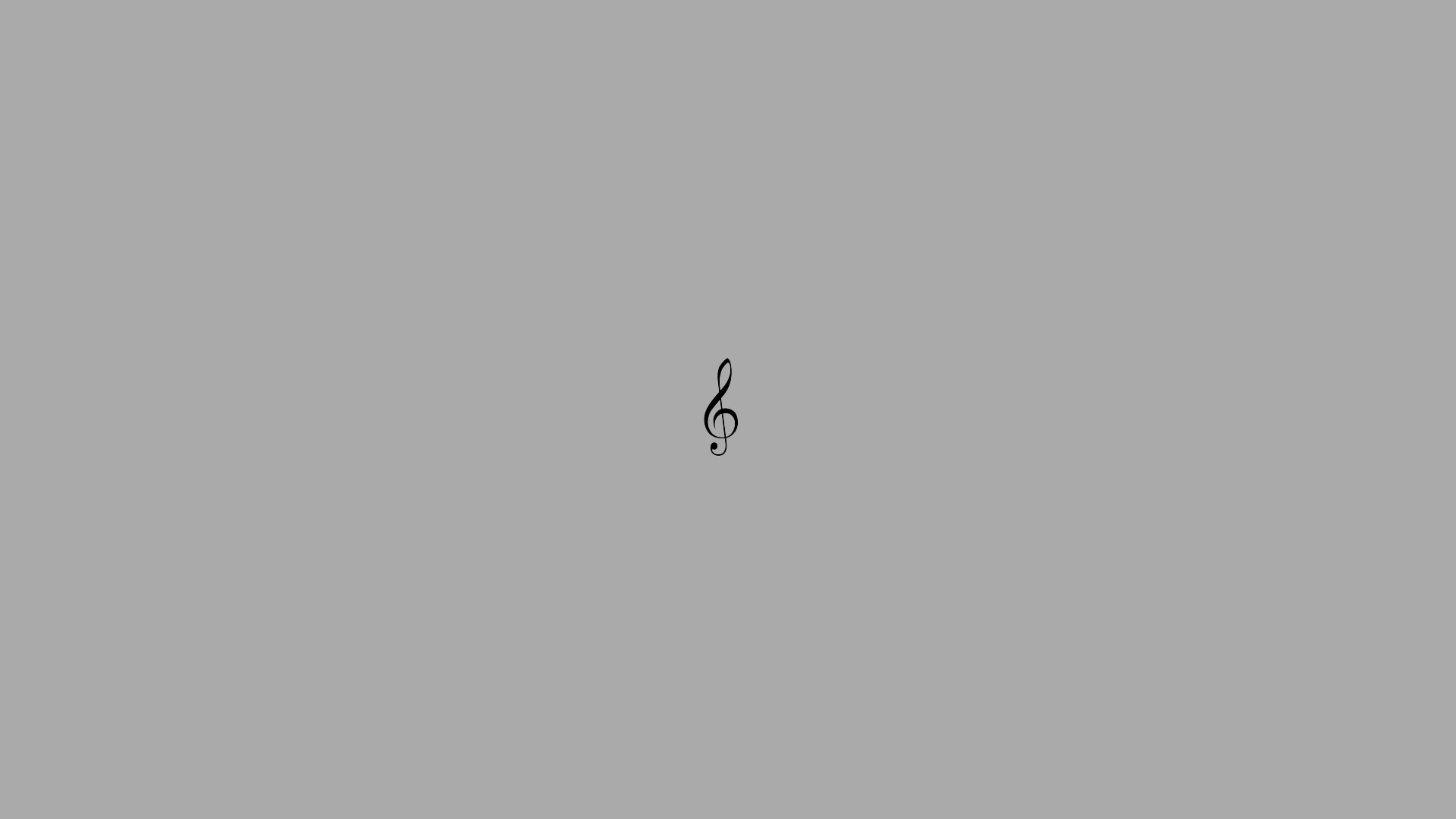 Chiave di violino, Musica, Grigio, Full HD, sfondo per PC