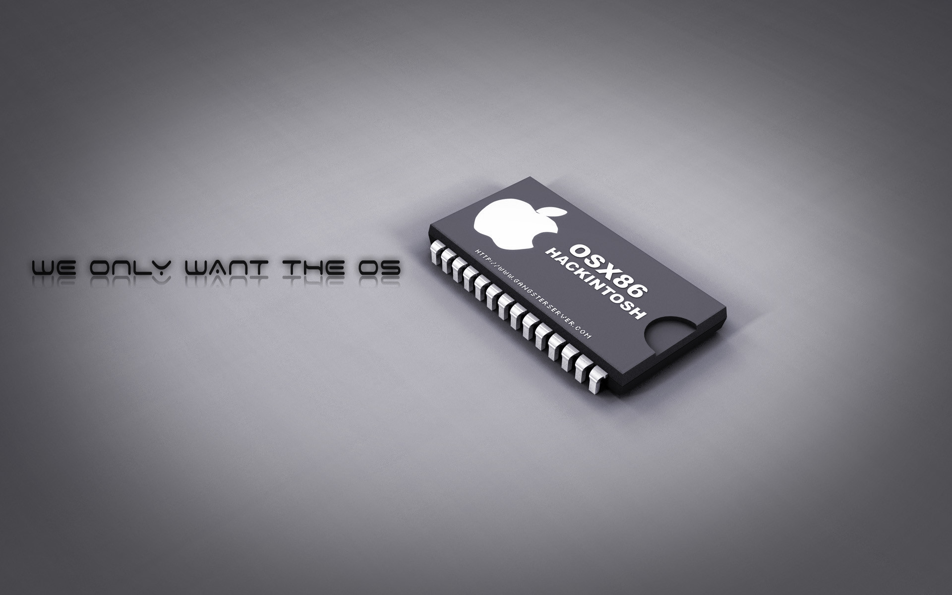 OSx86, Hackintosh, Chip, We only want the OS, Full HD, immagine di sfondo Mac