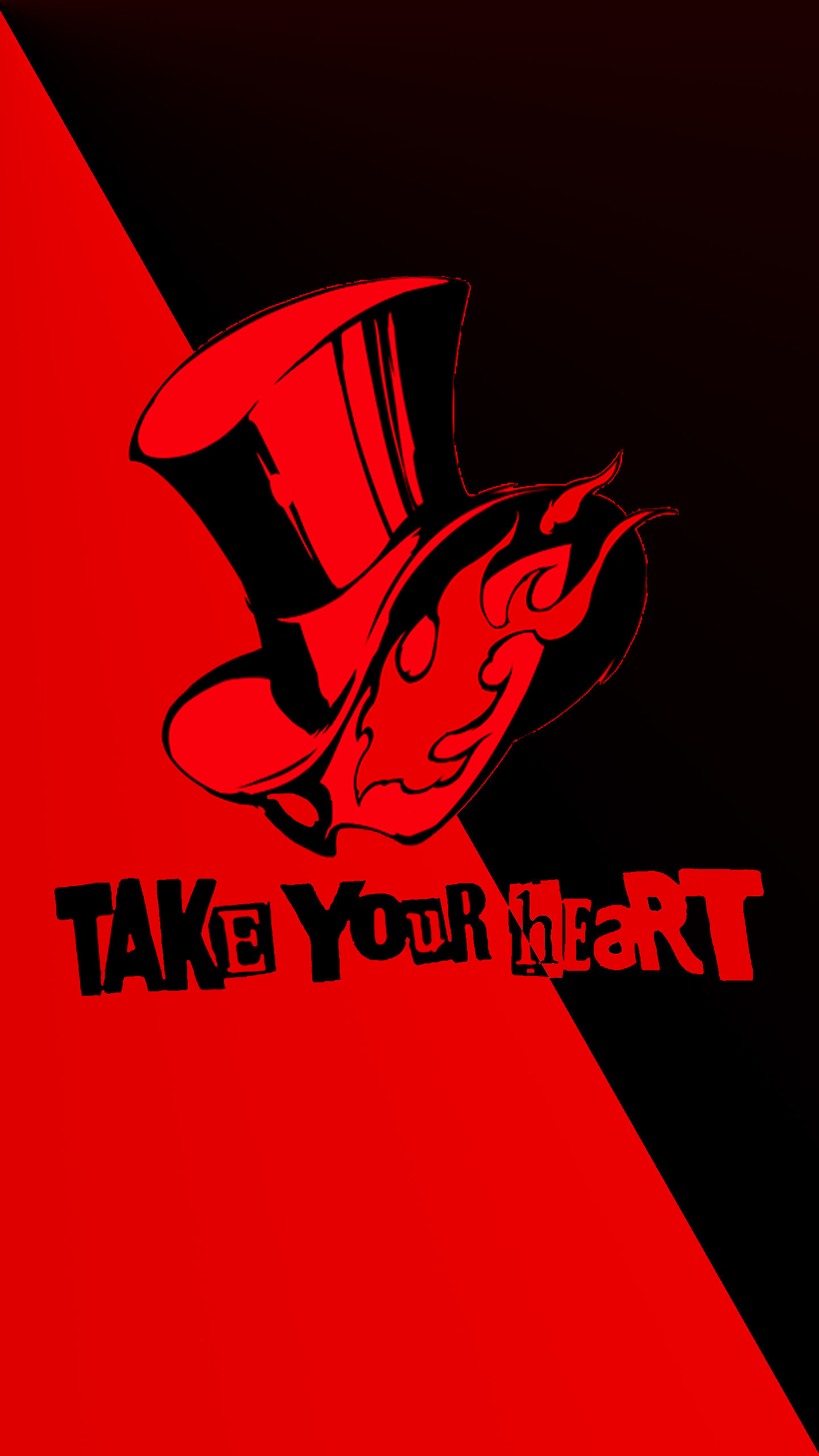 Phantom Thieves, Take Your Heart, Persona 5, Cilindro, QHD+, sfondo verticale per cellulare