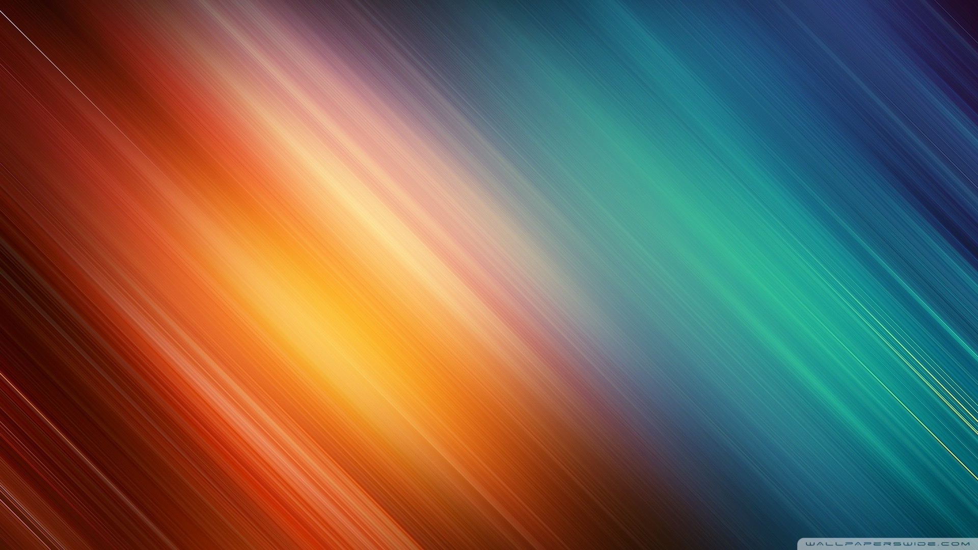 Strisce di luce, Diagonale, Arancione, Verde acqua, Full HD, sfondo per portatile