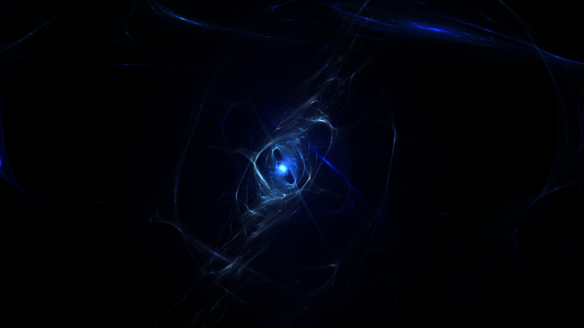 Spirale, Luce blu, Astratto, Nero, Full HD, sfondo desktop
