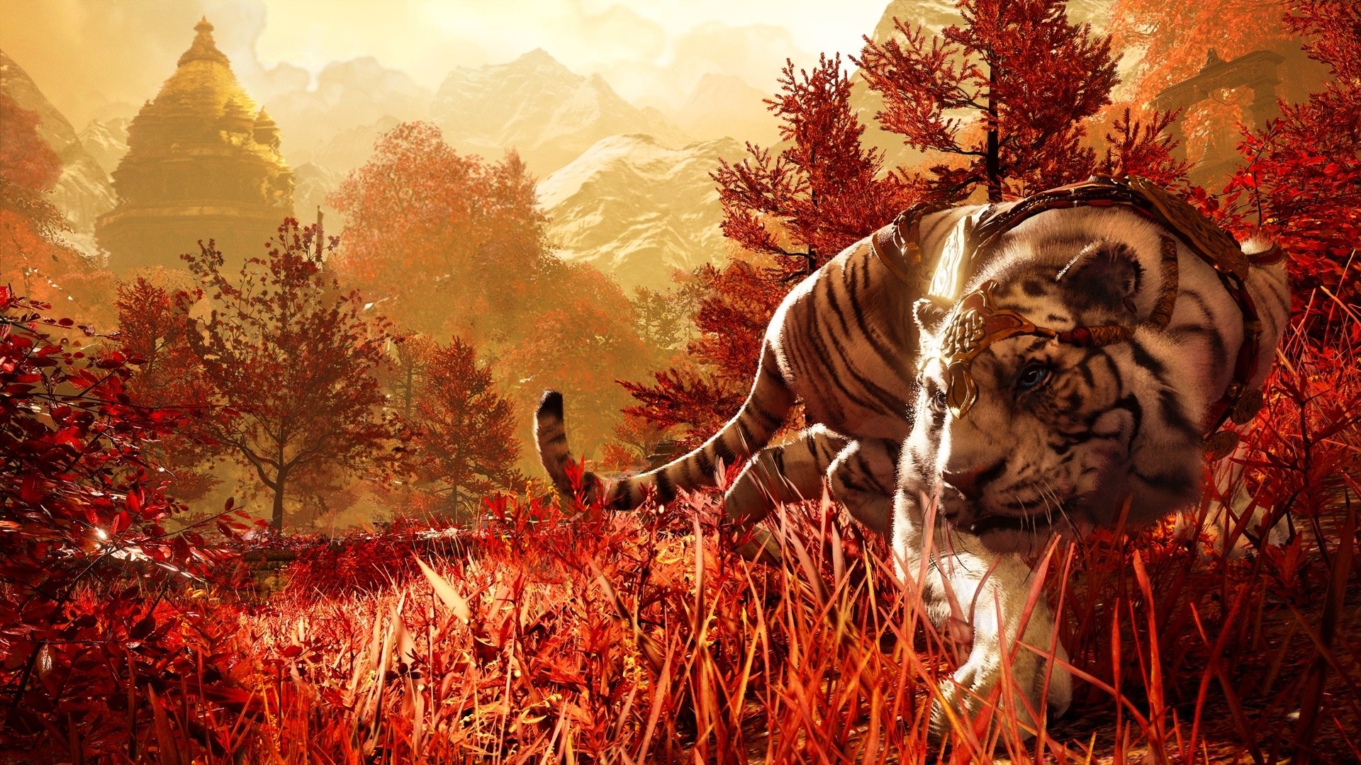 Far Cry 4, Tigre, Shangri-La, Rosso, 1920x1080, immagine di sfondo