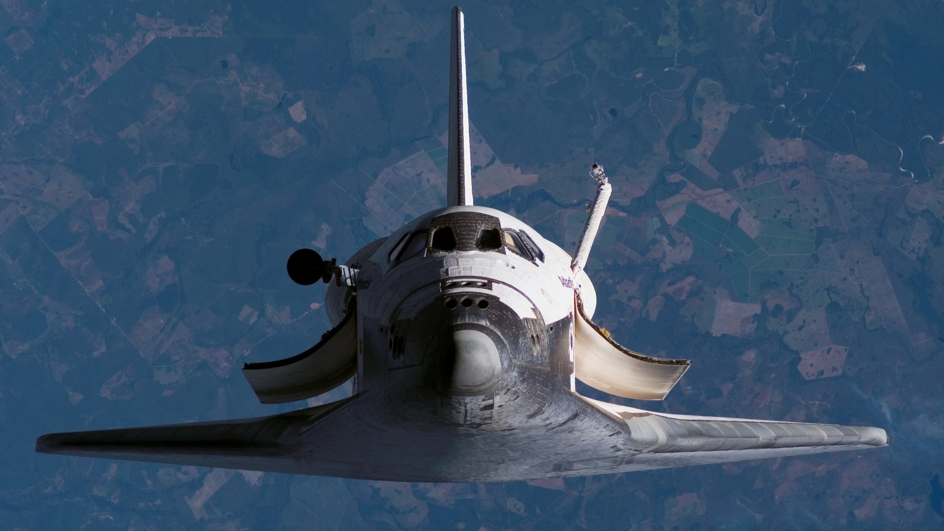 Space Shuttle, Orbita, Terra, Full HD, sfondo Windows 11