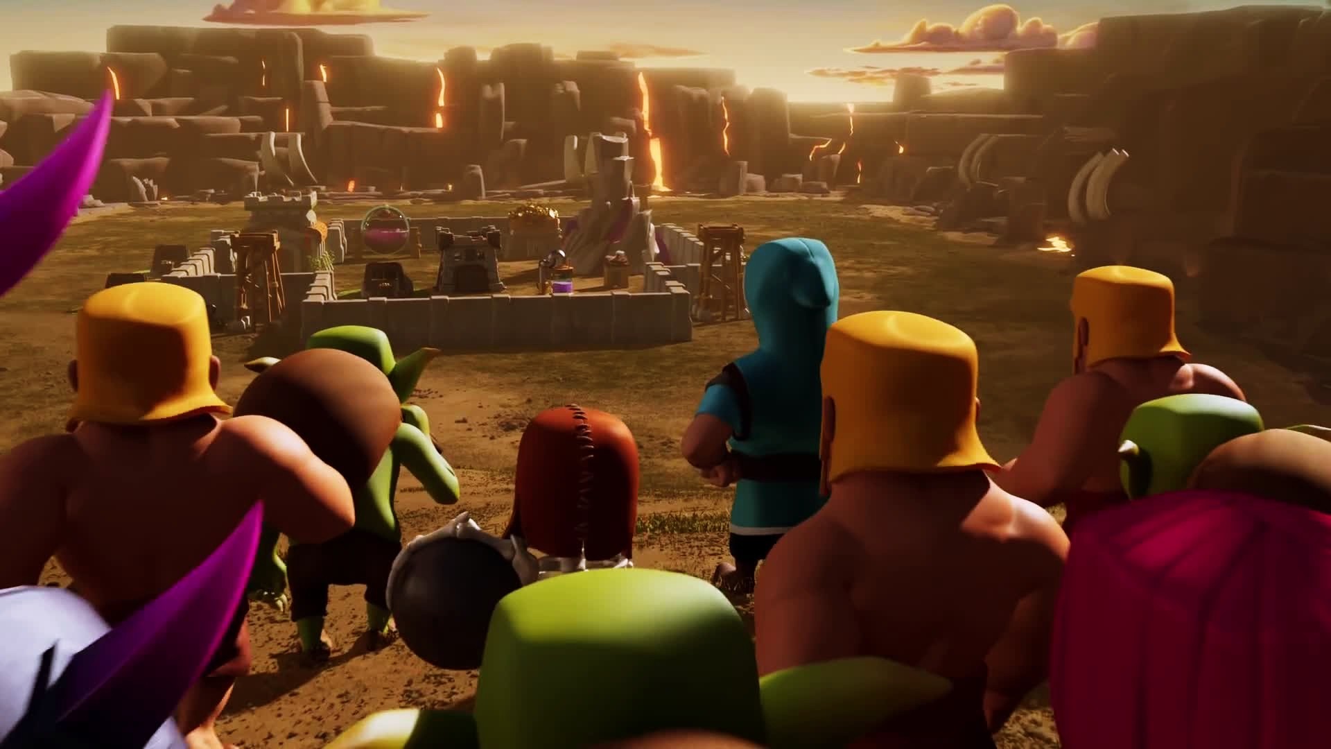 Clash of Clans, Barbari, Goblin, Villaggio, Assalto, Full HD, sfondo desktop
