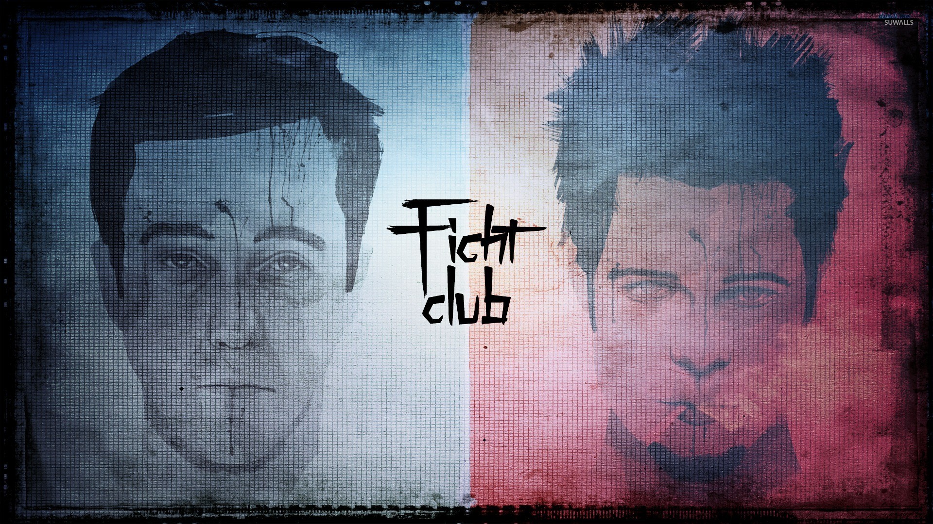 Fight Club, Tyler Durden, Il narratore, Illustrazione, Full HD, wallpaper per portatile