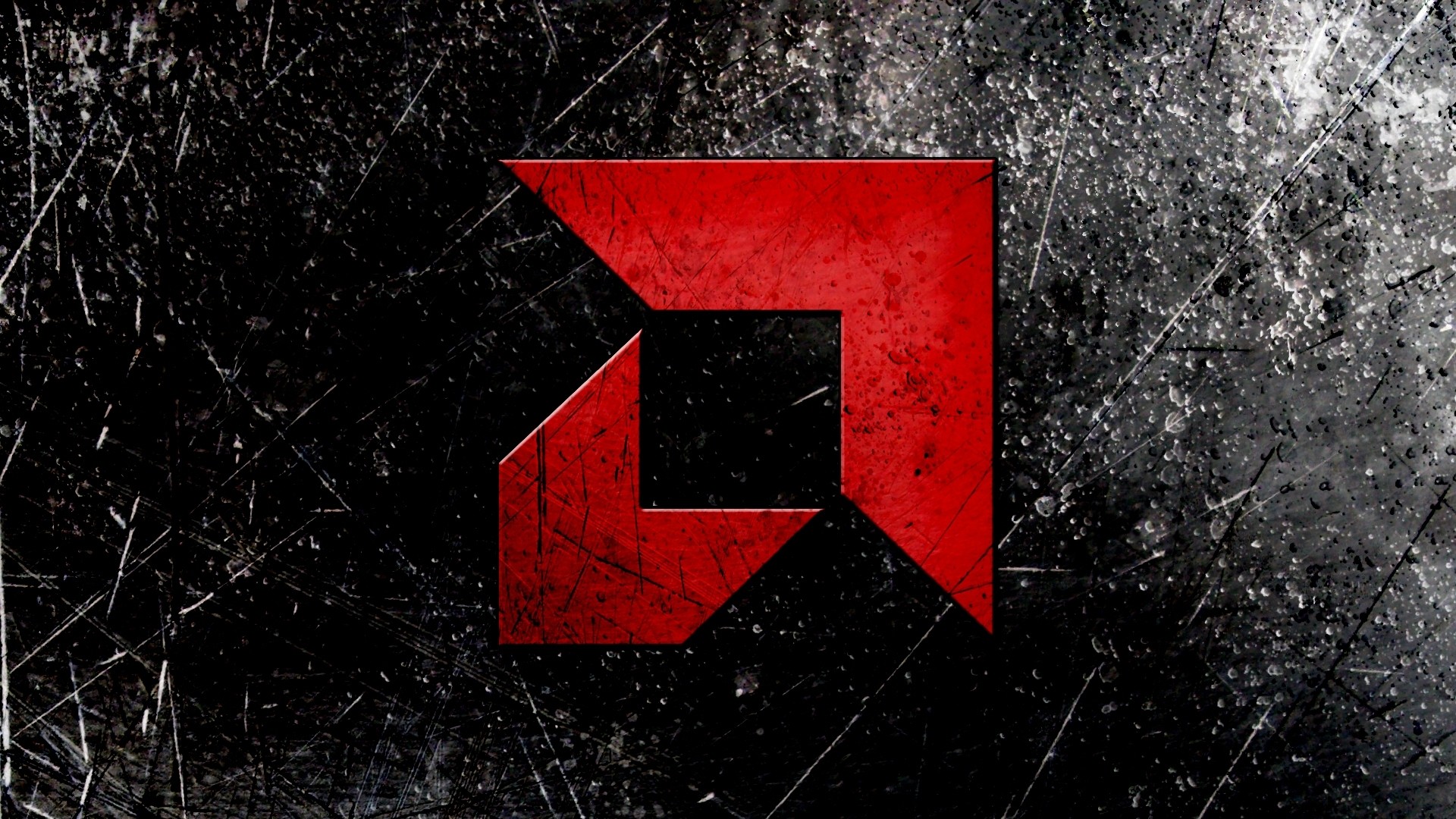 AMD, Logo, Rosso, Grunge, 1920x1080, sfondo per PC
