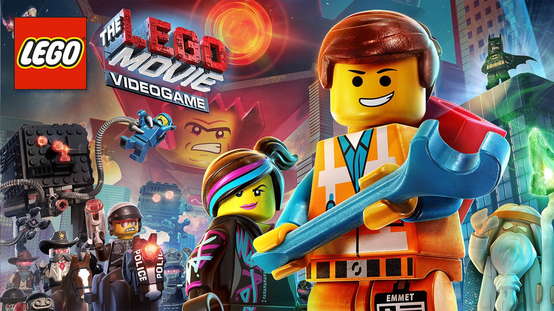 The LEGO Movie Videogame, Emmet, Wyldstyle, Logo, Full HD, sfondo Windows 11