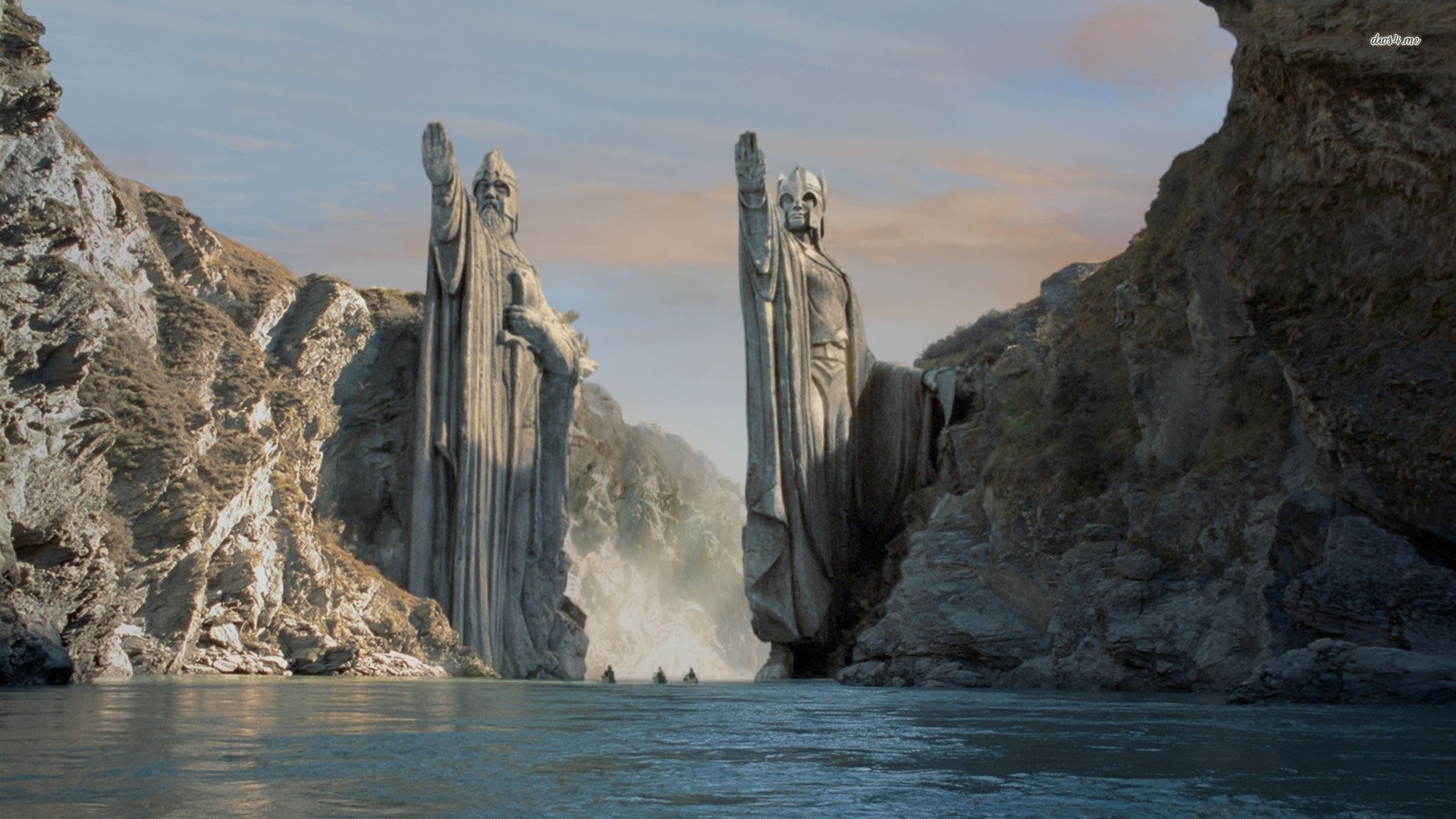 Argonath, Anduin, Il Signore degli Anelli, Statue, 1920x1080, immagine di sfondo