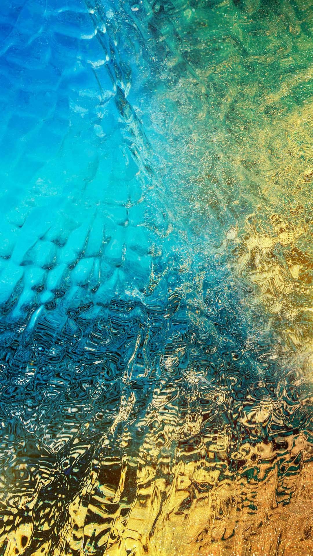 Acqua, Texture, Turchese e oro, immagine di sfondo Samsung