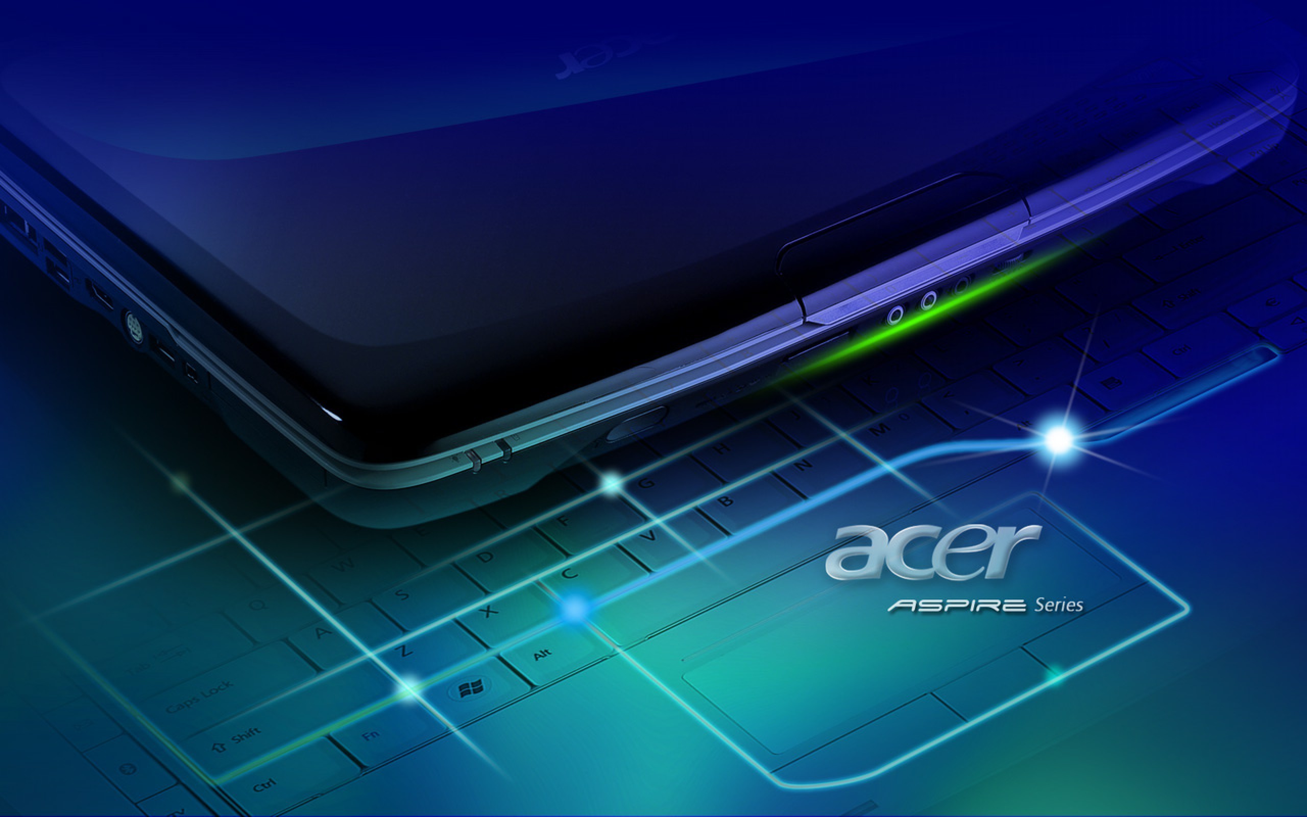 Acer Aspire, Logo Acer, Acer, Portatile, Blu, 2K, sfondo per PC