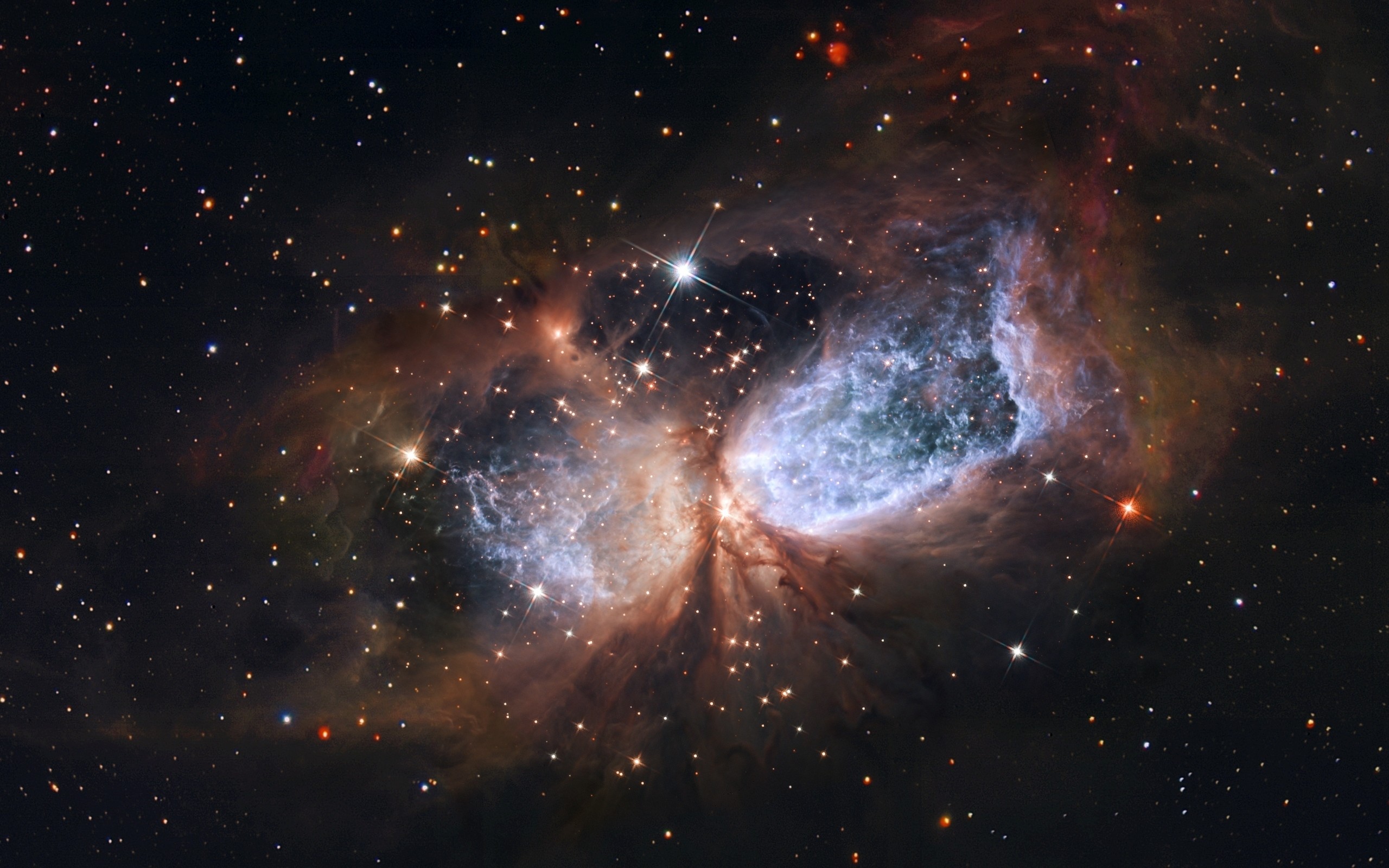 Sh2-106, Nebulosa Angelo della Neve, Hubble, Stelle, 2K, sfondo per portatile