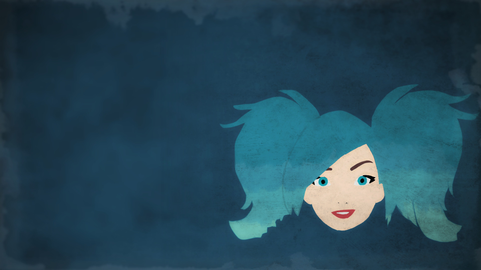 Evie, Paladins, Minimalista, Sfondo blu, 16:9 Full HD, wallpaper widescreen