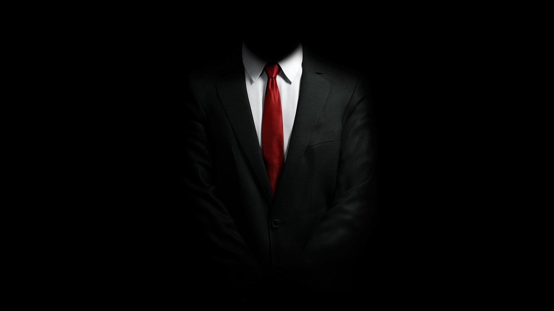 Hitman, Agente 47, Completo, Cravatta rossa, Sfondo nero, 16:9 Full HD, wallpaper widescreen