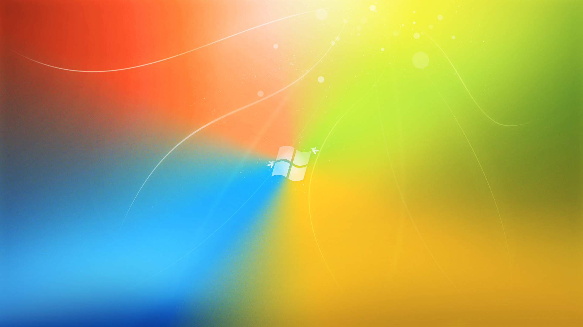 Windows 7, Logo Windows, Arcobaleno, Sfumature, Full HD, sfondo per PC e portatile