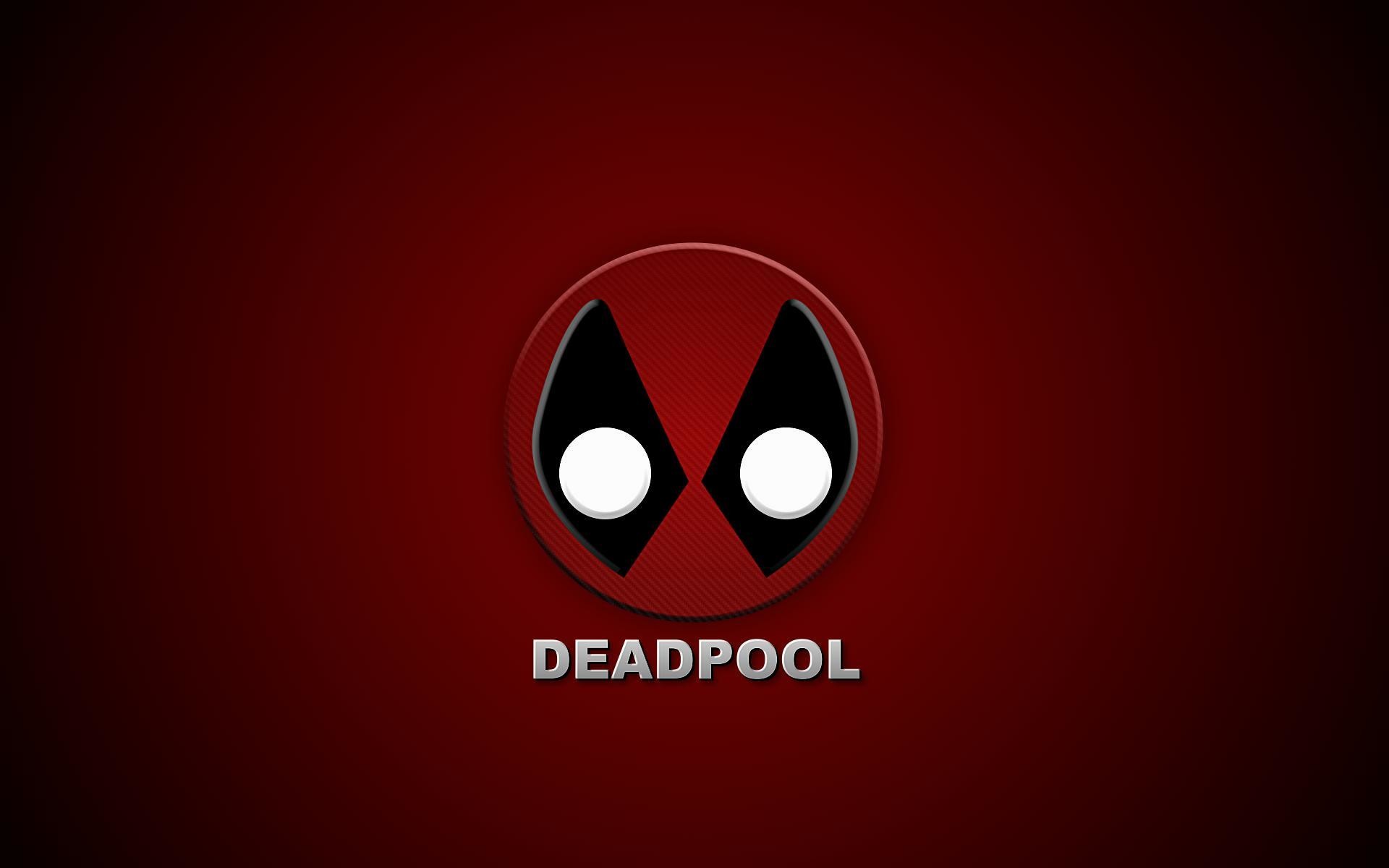 Deadpool, Logo, Sfondo rosso, 16:10 Full HD, wallpaper widescreen
