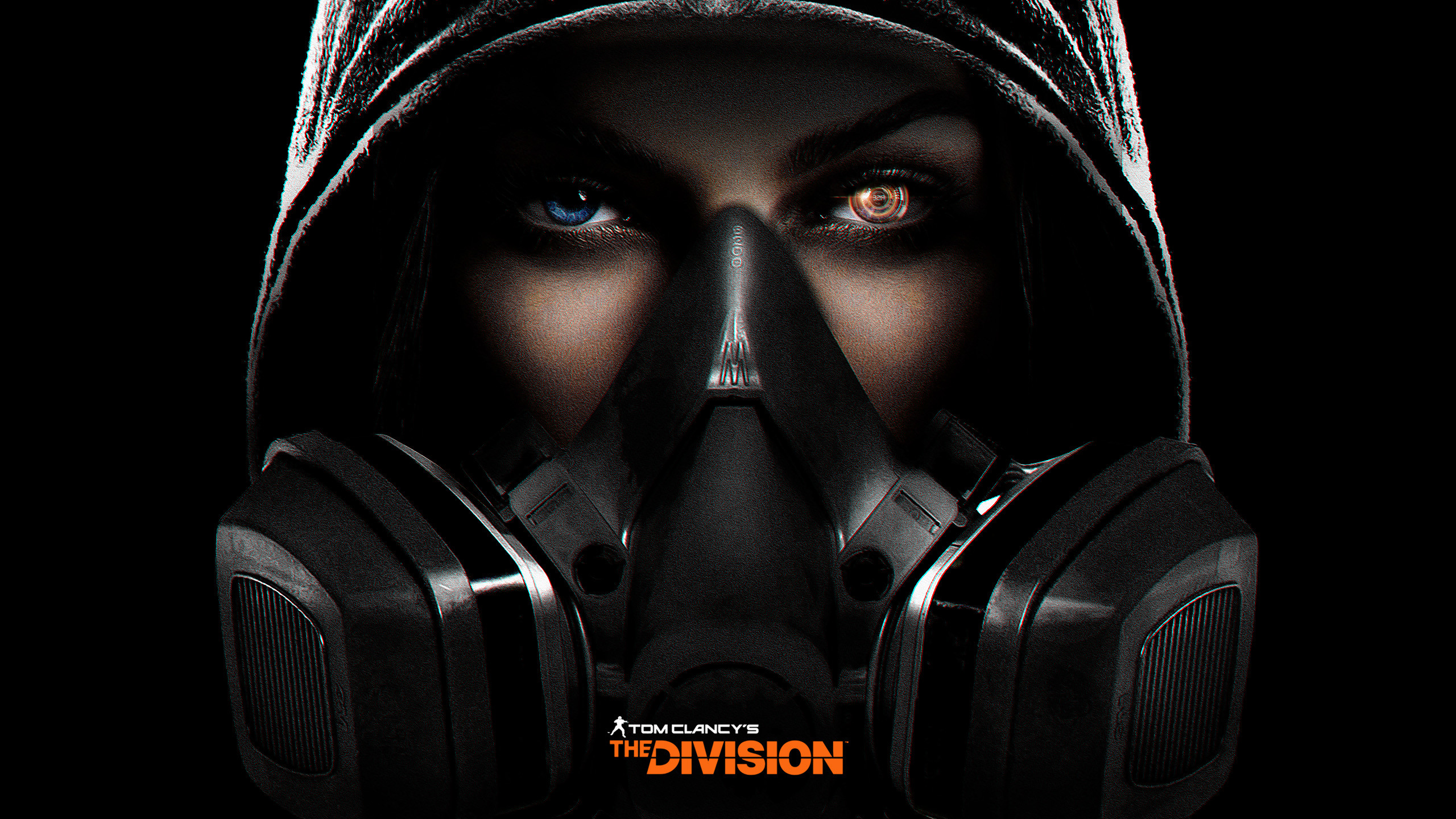 Tom Clancy's The Division, Maschera antigas, Occhi, Primo piano, sfondo Windows 11