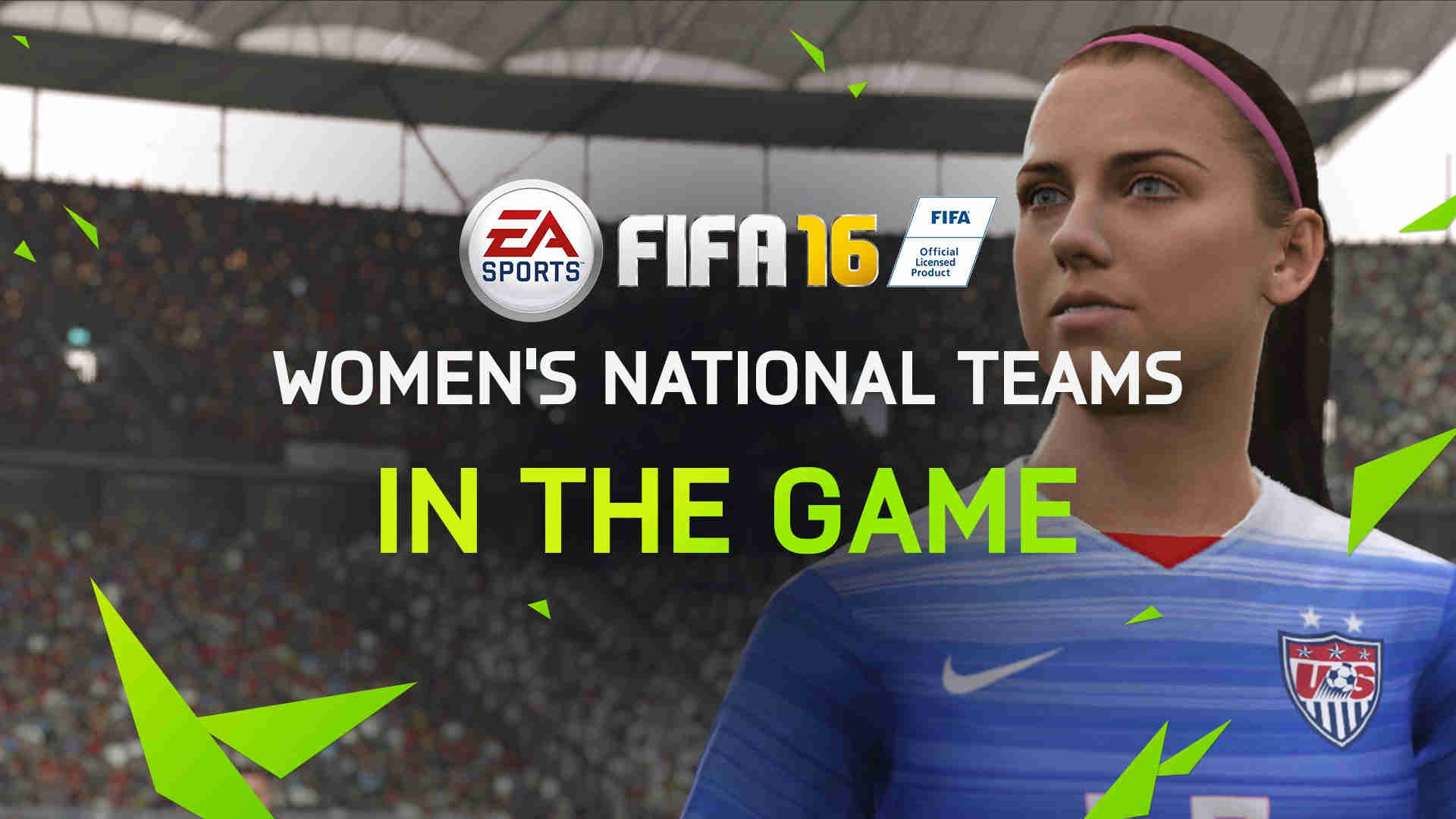 Alex Morgan, FIFA 16, Women's National Teams, Nazionale USA, EA Sports, sfondo desktop 1920x1080