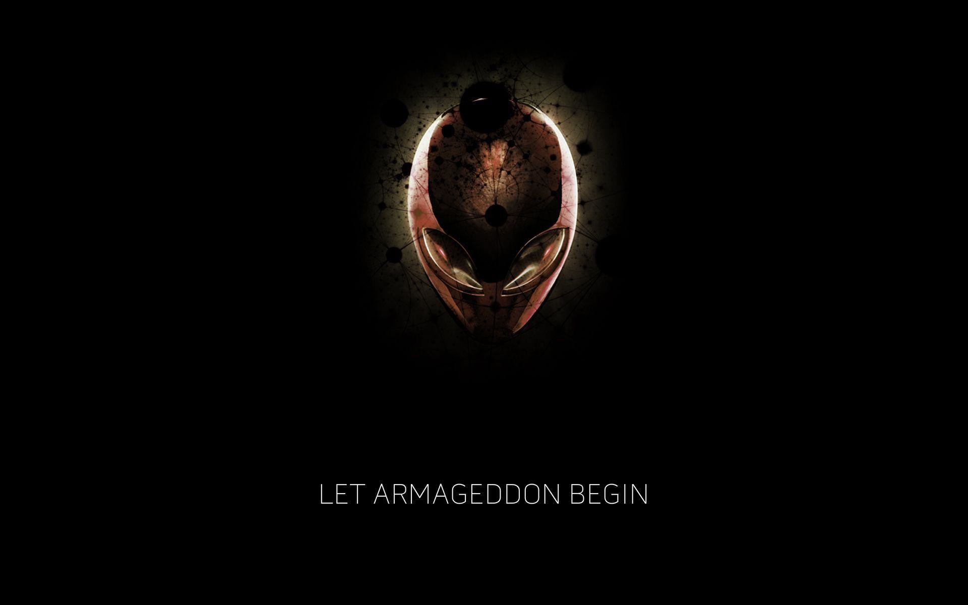 Alienware, Let Armageddon Begin, Logo alieno, 1920x1200, sfondo MacBook Pro