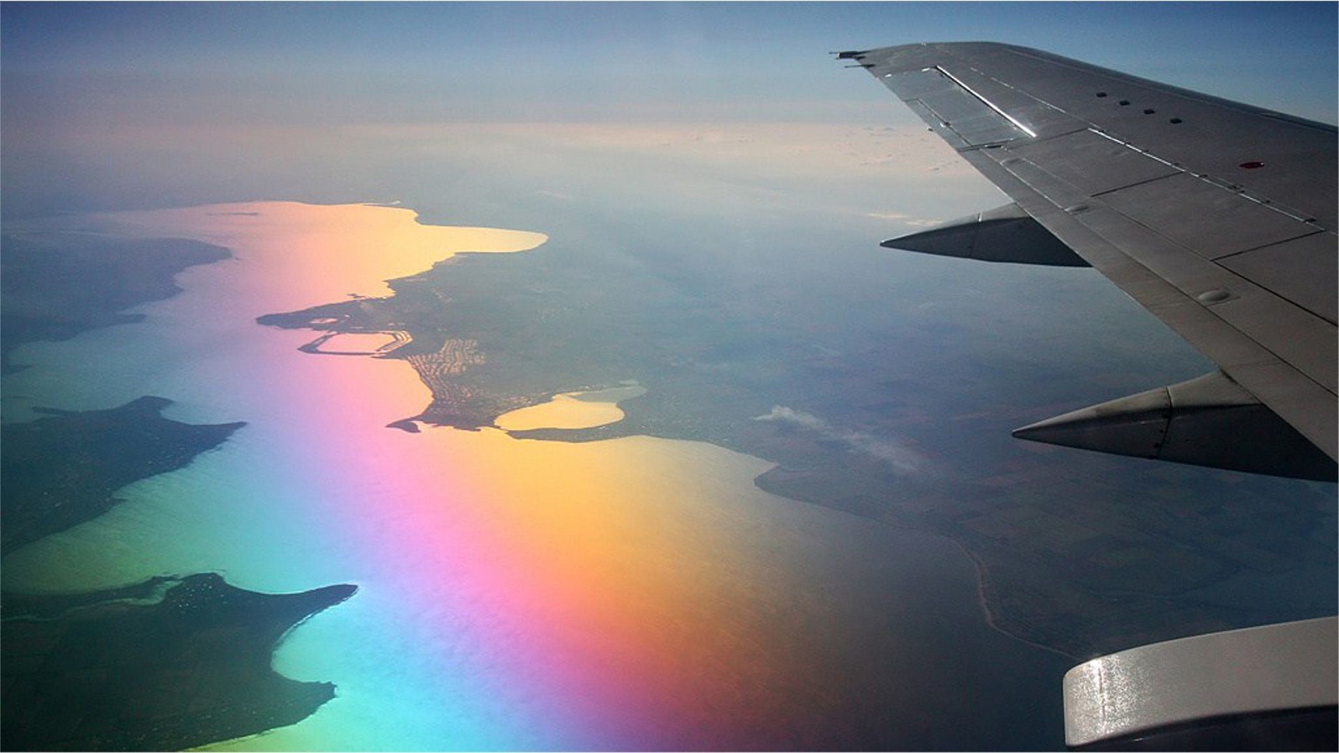 Finestrino dell'aereo, Ala d'aereo, Vista aerea, Viaggio, Full HD, sfondo Windows 11
