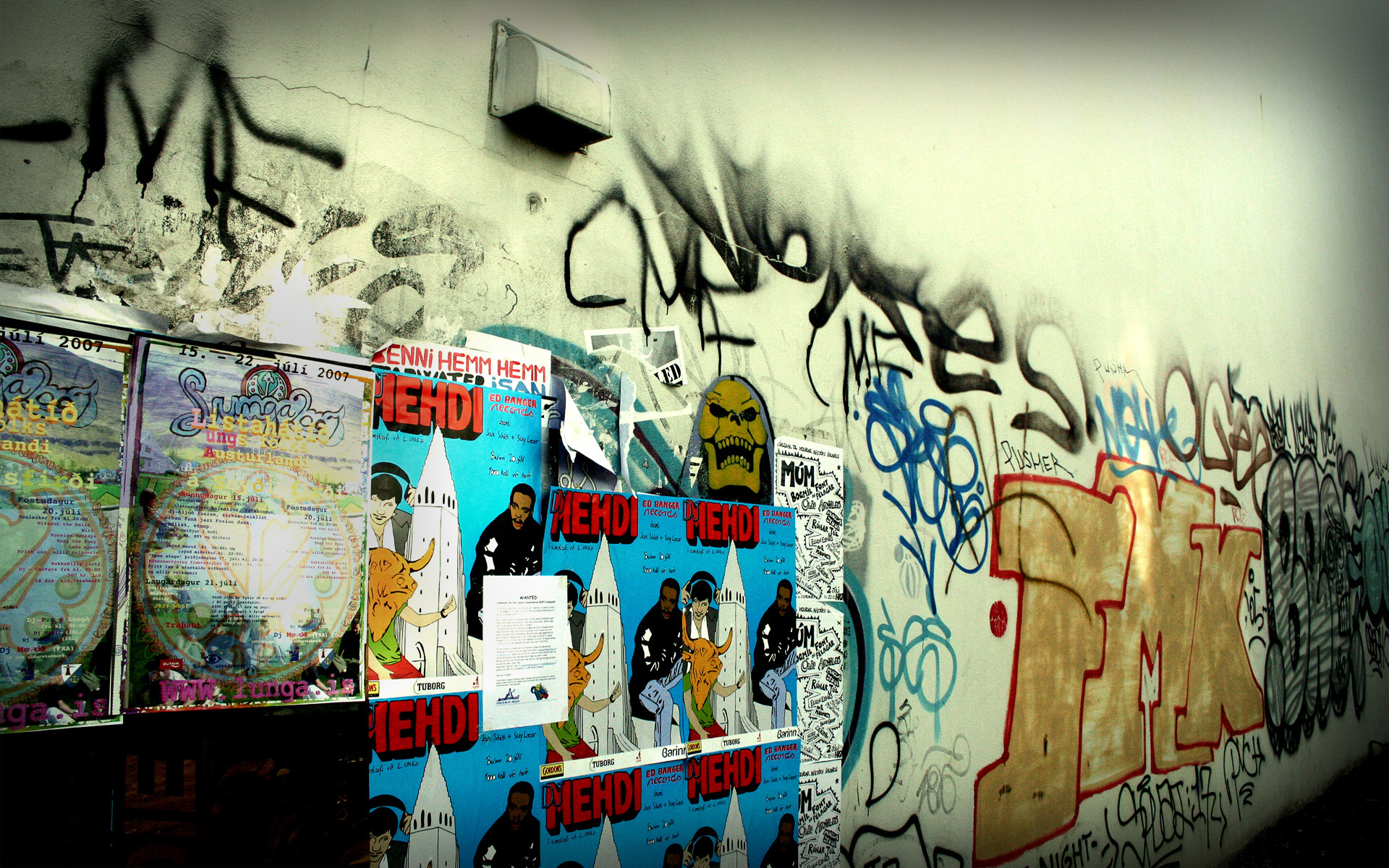 Graffiti, Tag, Manifesti, Muro, 1920x1200, wallpaper desktop