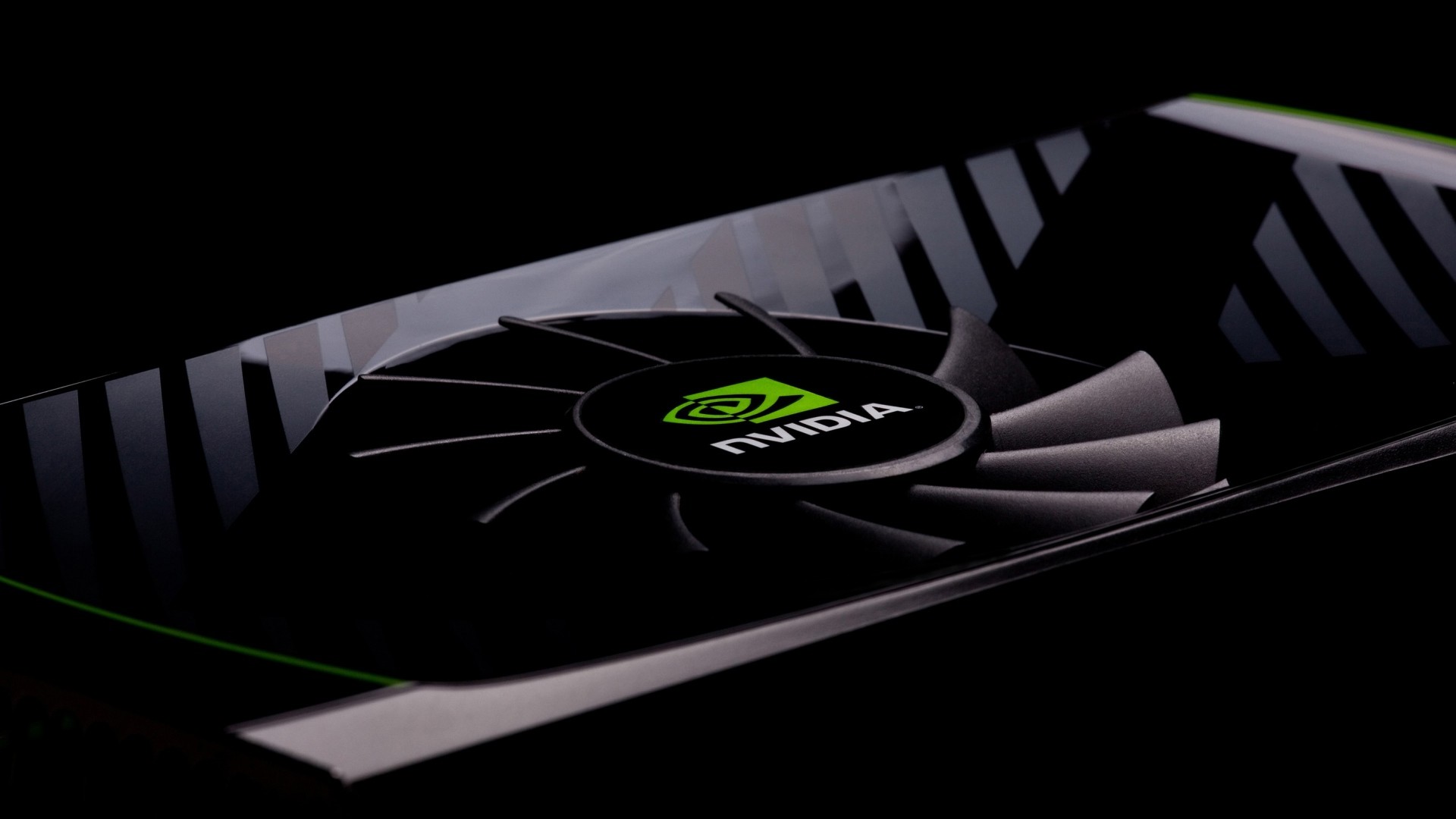 Nvidia, Scheda video, Ventola, Sfondo scuro, 16:9 Full HD, wallpaper widescreen