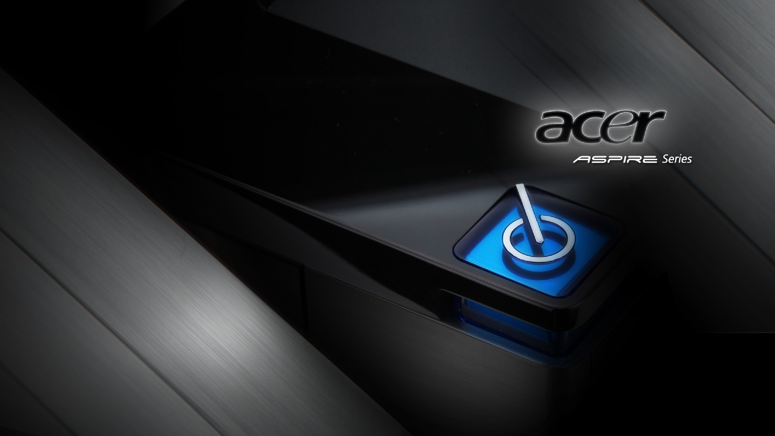 Acer Aspire, Logo Acer, Acer, Pulsante di accensione, Nero, 2K 1440p, sfondo desktop