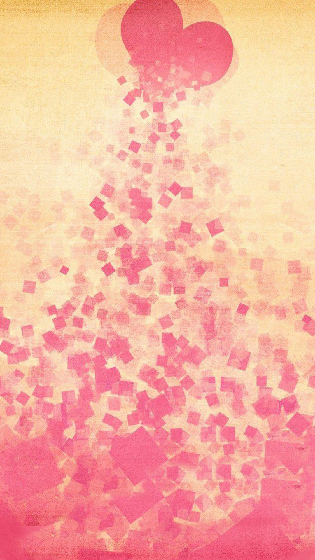 Cuori, Palloncini, Rosa, Pastello, Full HD, schermata di blocco del cellulare