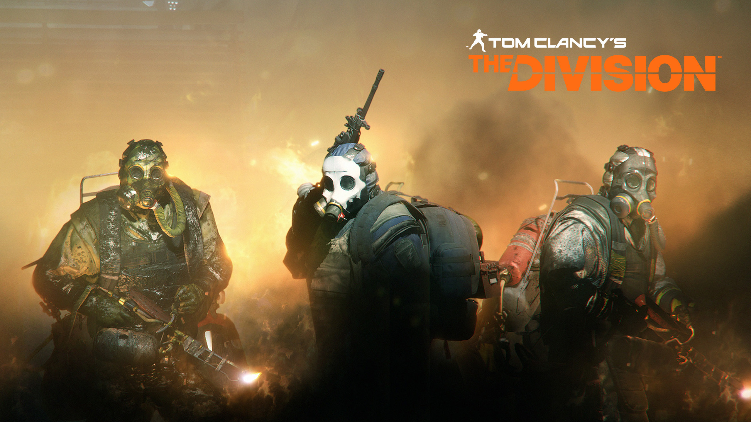 Tom Clancy's The Division, Rioters, Maschere, Logo, 2K, sfondo per PC e portatile