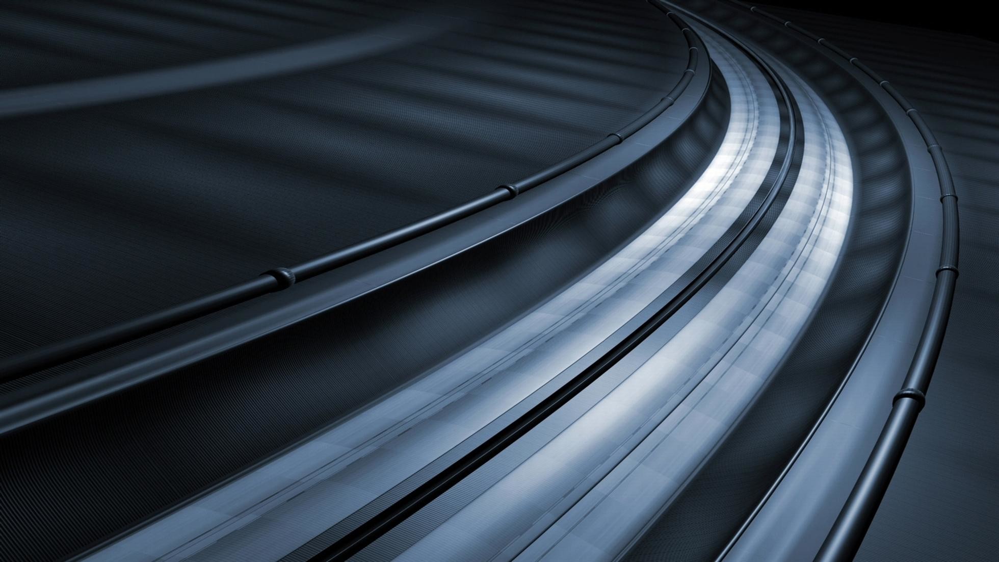 Curve, Astratto, Metallo, Blu scuro, Full HD, sfondo per PC
