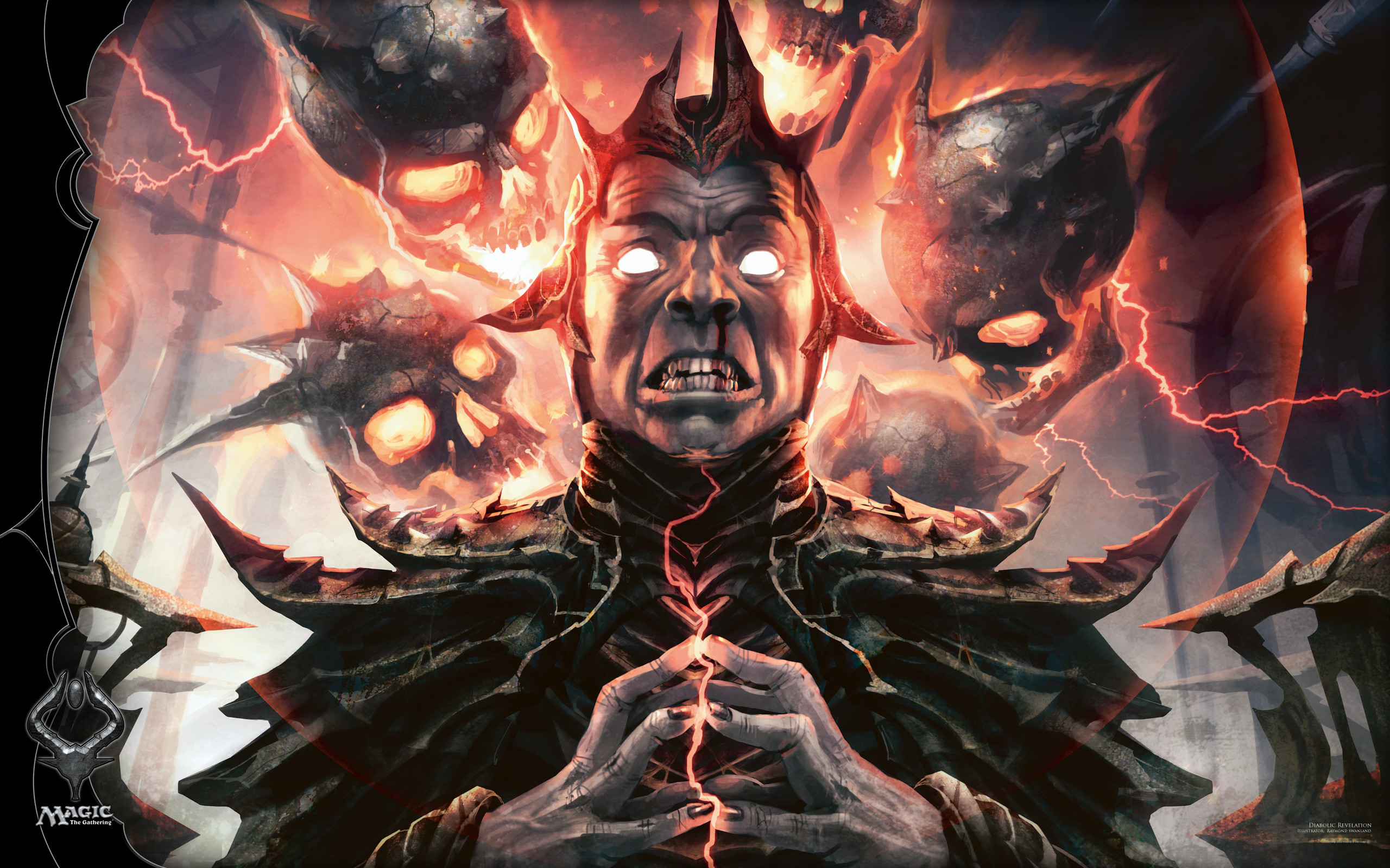 MTG, Demoni, Fulmini, Fantasy, 2K, sfondo per PC e portatile