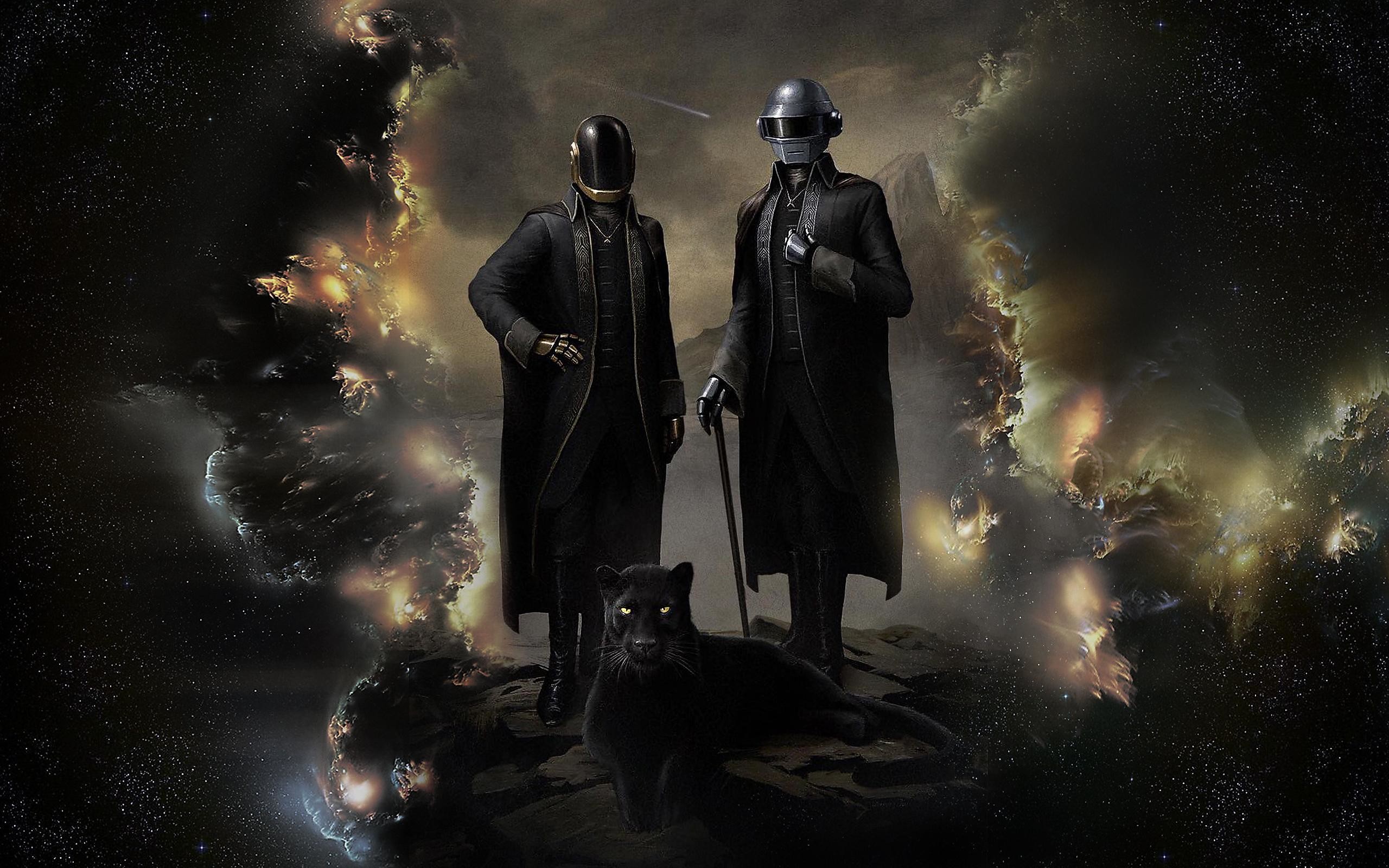 Daft Punk, Pantera, Nebulosa, Cappotti, 2K, wallpaper per PC