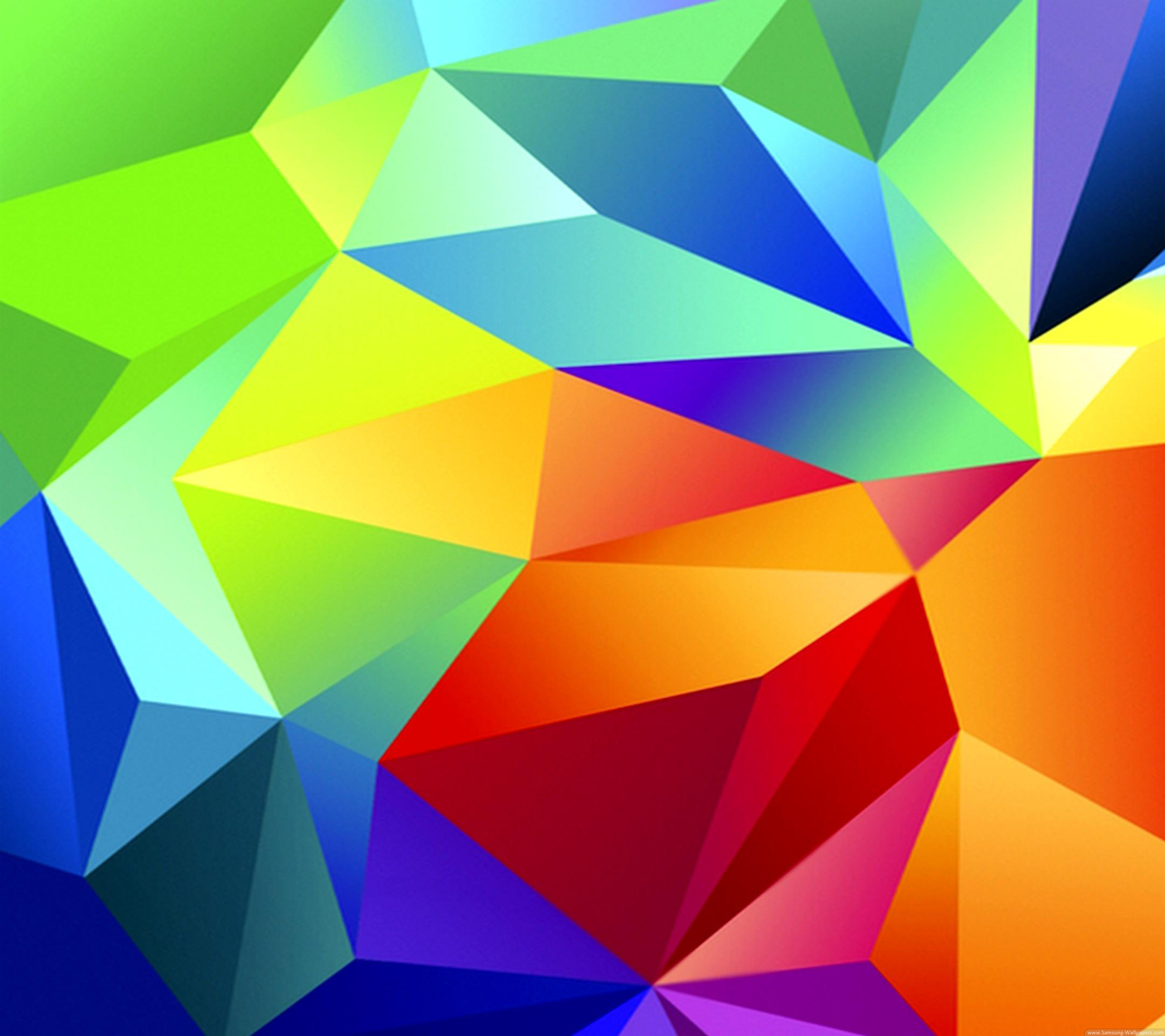 Samsung Galaxy S5, Low poly, Colori vivaci, Geometrico, Full HD, wallpaper per tablet