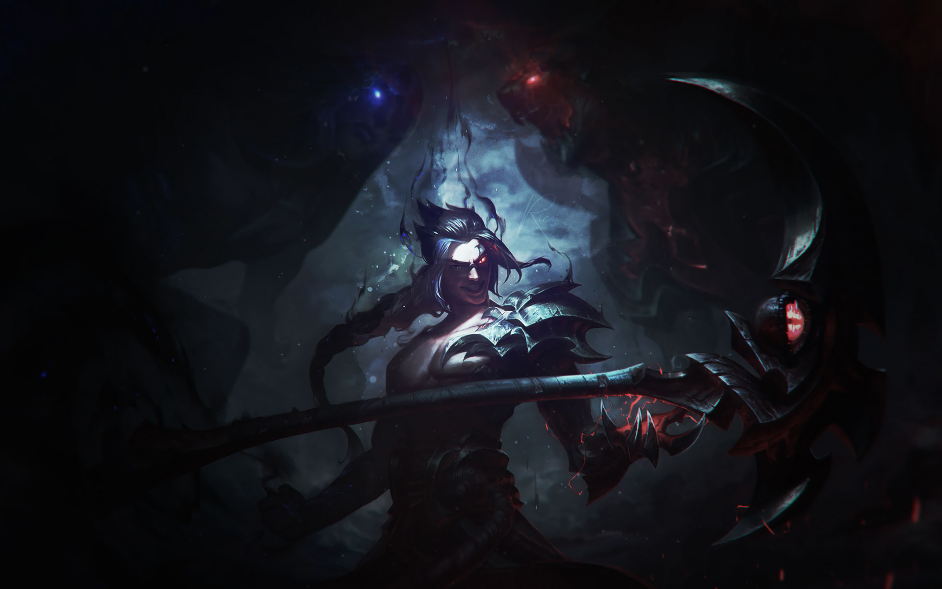 Kayn, League of Legends, Toni scuri, Falce, 1920x1200, sfondo per PC