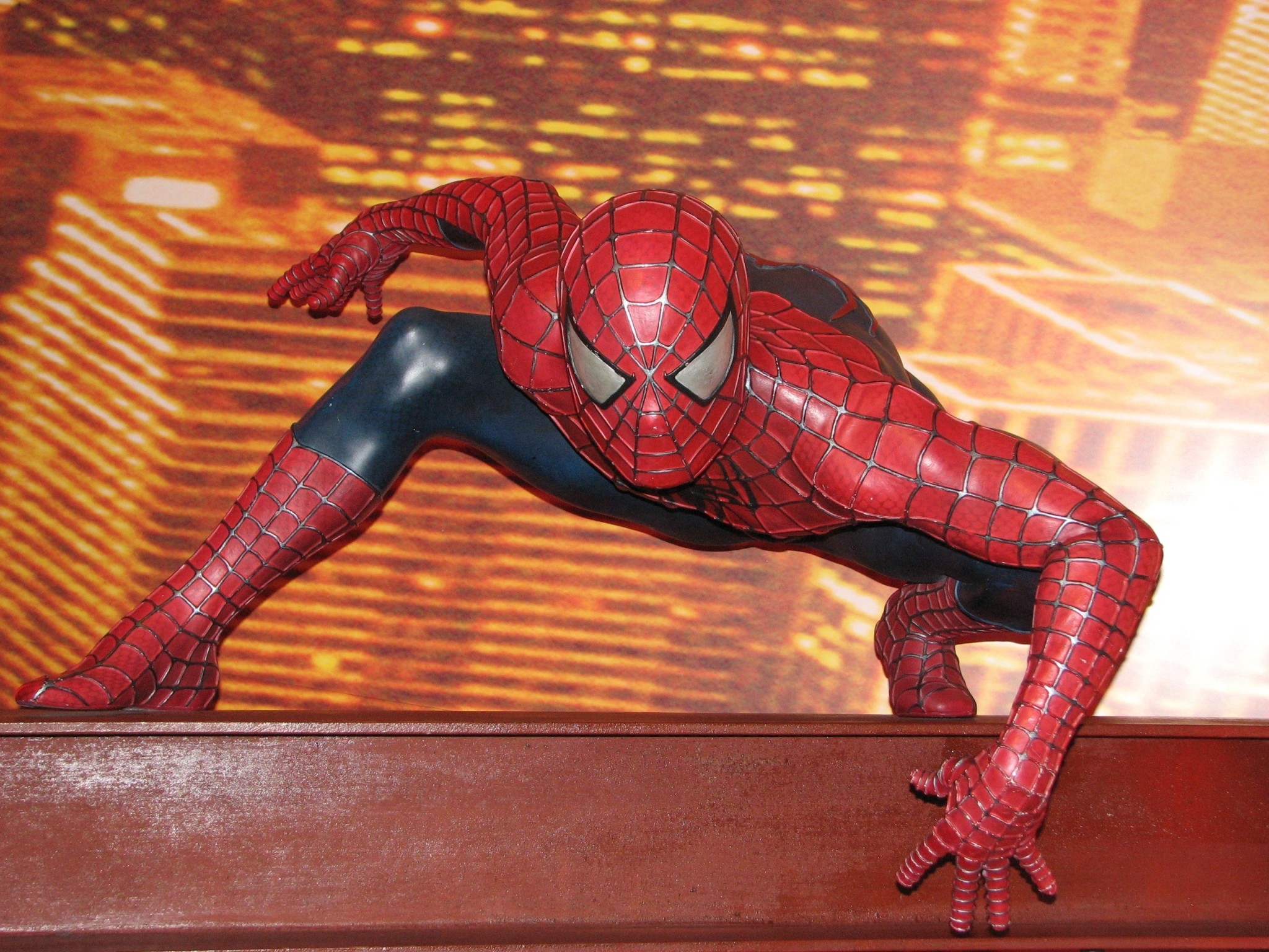 Spider-Man, Tobey Maguire, Città, Arancione, sfondo per iPad e tablet
