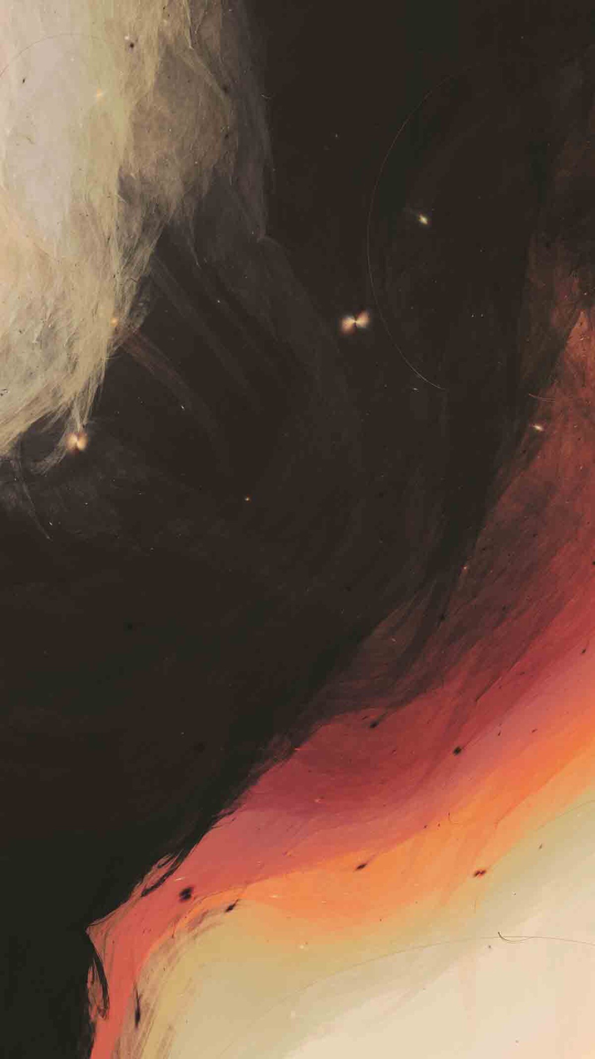 Pittura astratta, Arancione, Nero, wallpaper iPhone