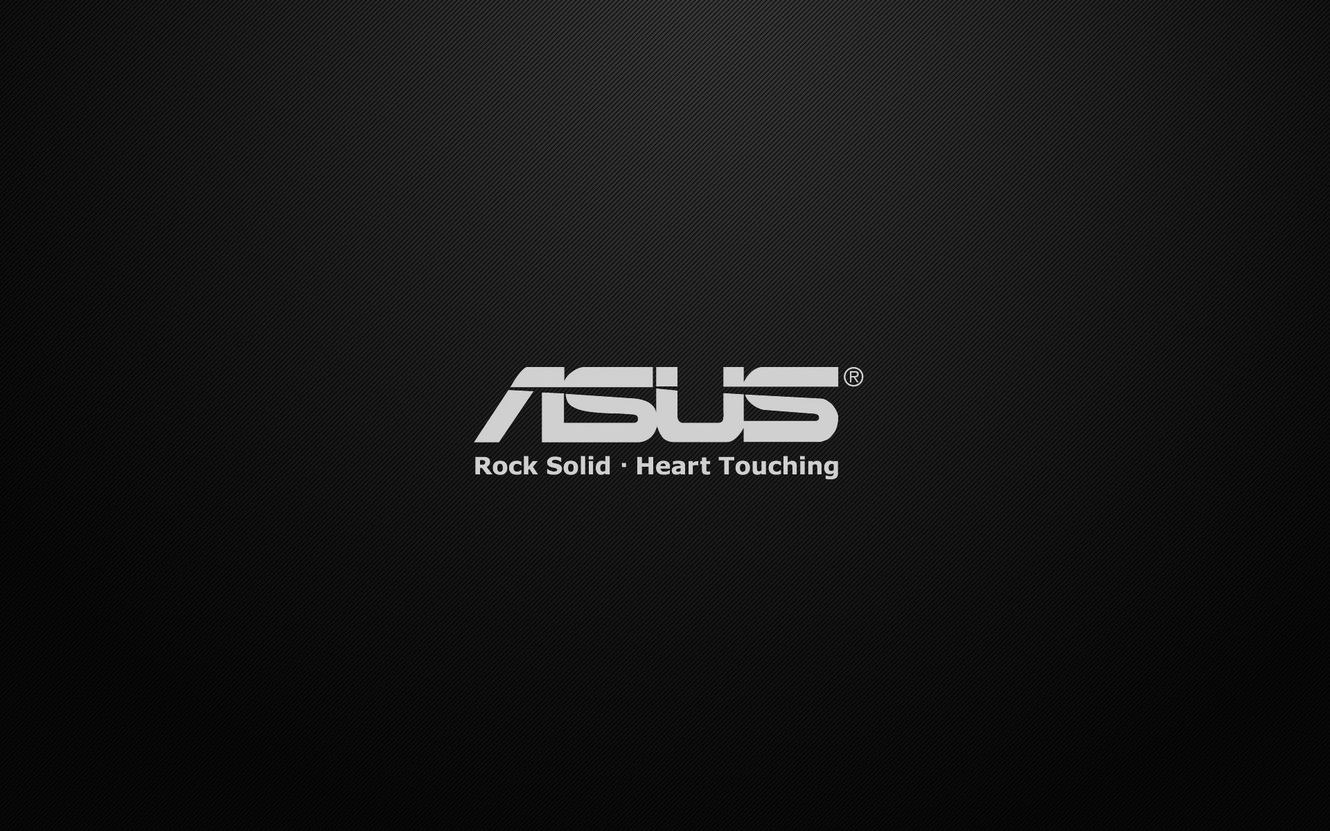 Logo Asus, Asus, Rock Solid Heart Touching, Sfondo nero, 16:10 Full HD, wallpaper widescreen