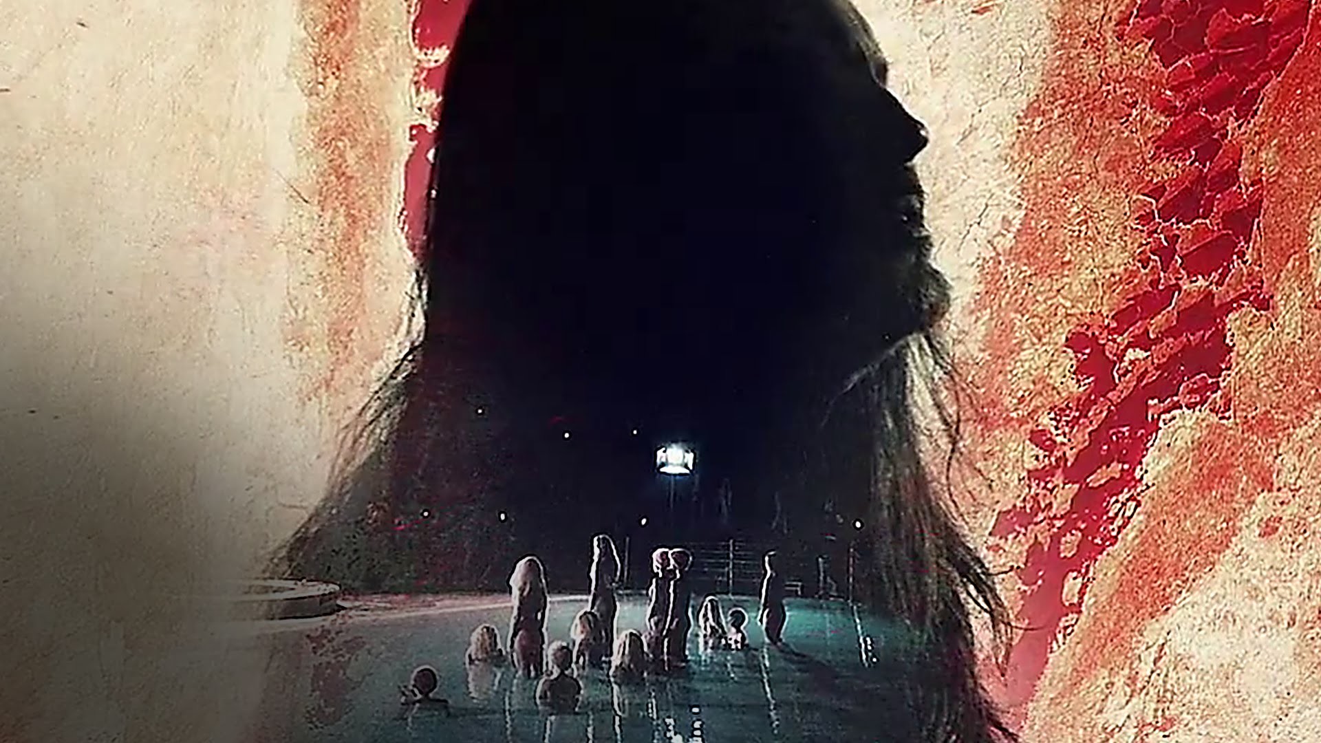 True Detective, Doppia esposizione, Profilo, Notte, Toni rossi, 1920x1080, immagine di sfondo