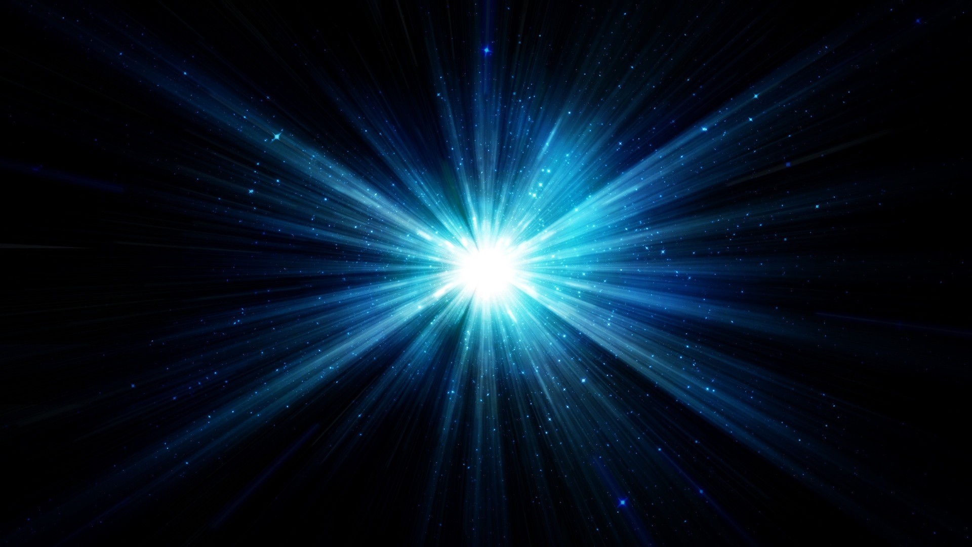 Esplosione di luce, Stella, Blu, Full HD 1080p, sfondo desktop