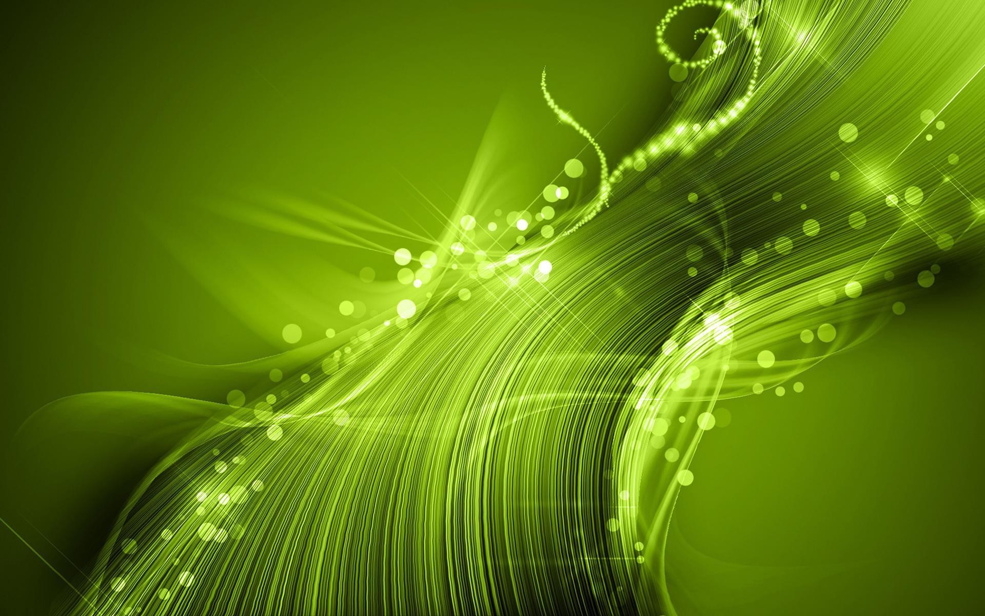 Linee luminose, Verde lime, Astratto, Full HD, sfondo per PC e portatile