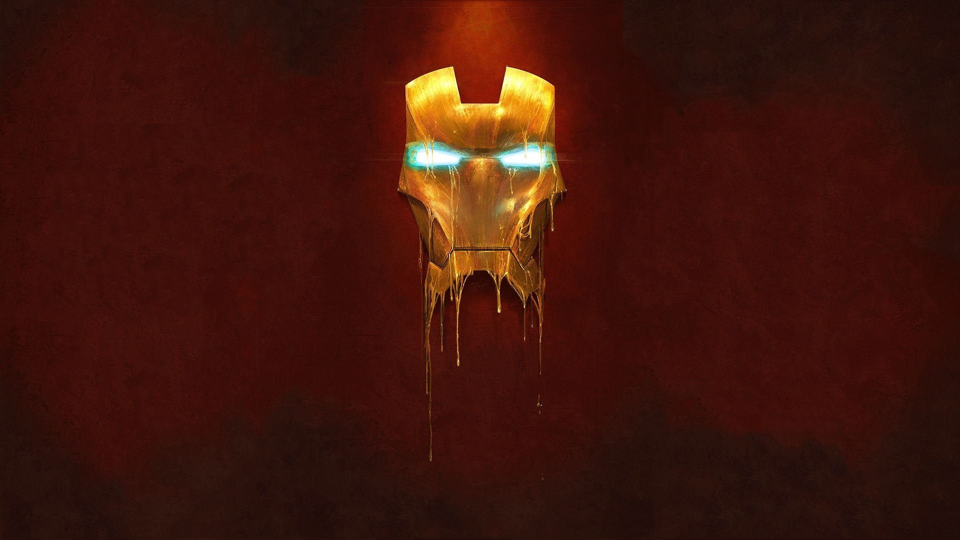 Iron Man, Elmo, Colature, Rosso, 1920x1080, sfondo per PC