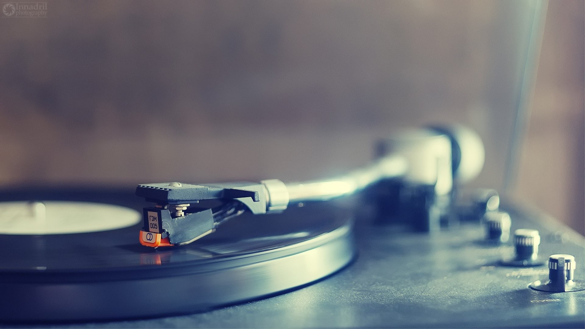 Giradischi, Puntina, Disco in vinile, Toni pastello, 1920x1080, immagine di sfondo