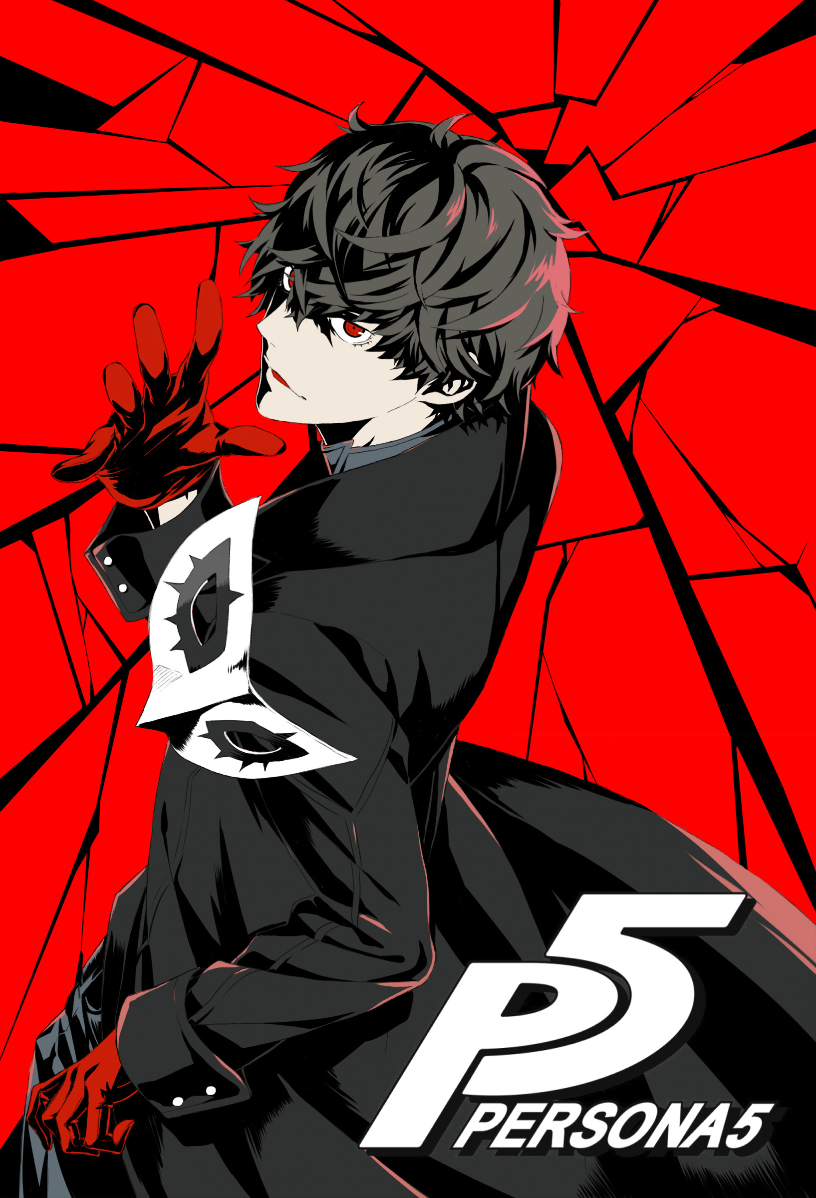 Joker, Persona 5, Vetro rotto, Logo, sfondo per iPad e tablet