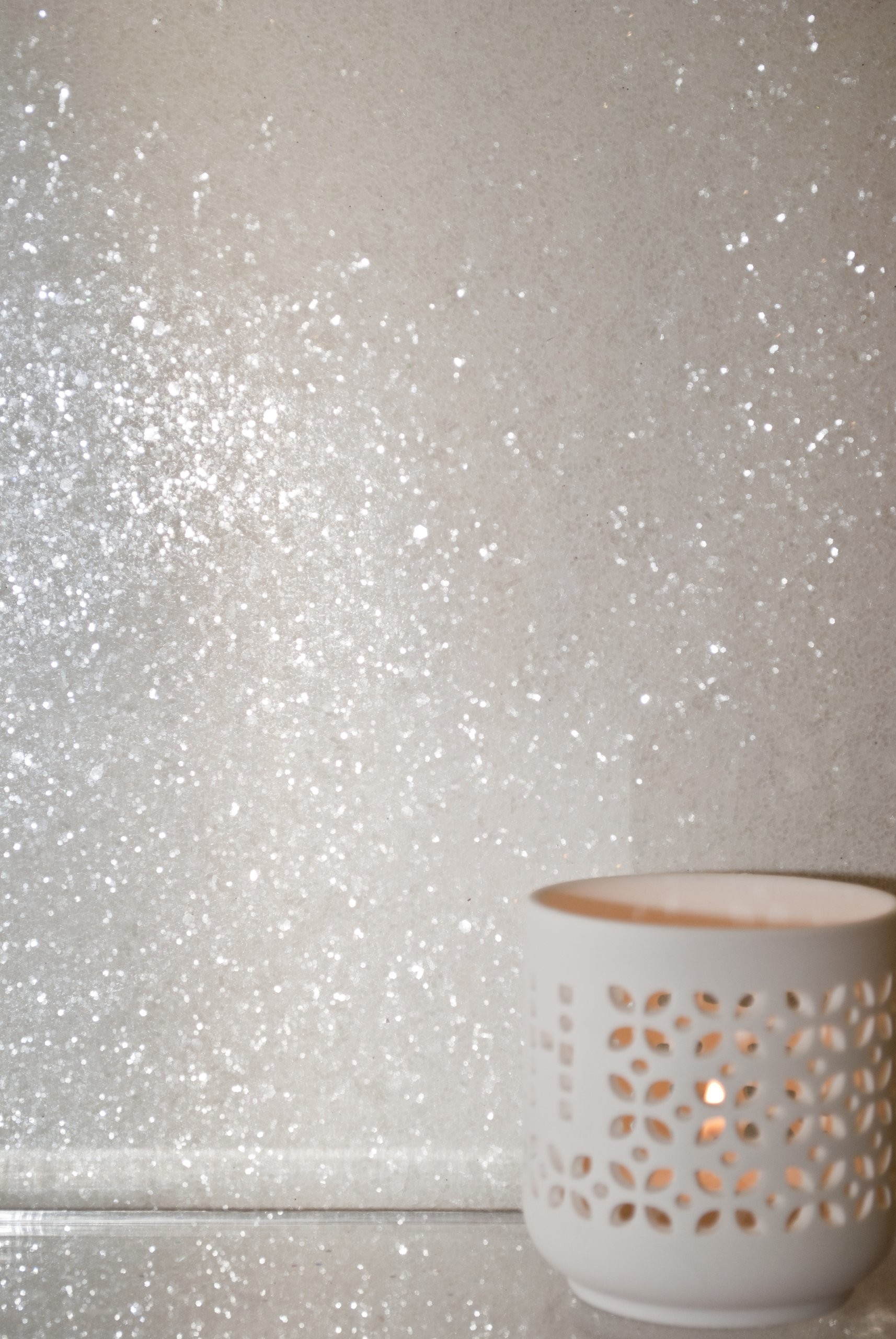 Glitter argento, Portacandela, Bianco, Minimalista, sfondo per iPad e tablet