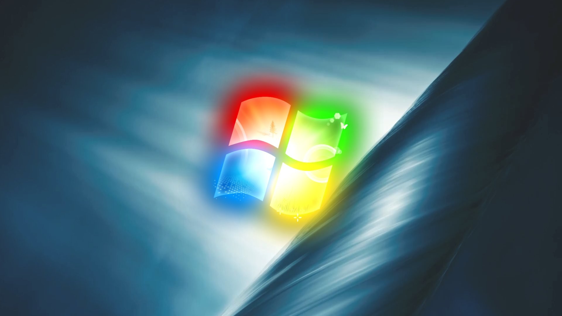 Windows 7, Logo Windows, Luce, Full HD 1080p, sfondo desktop