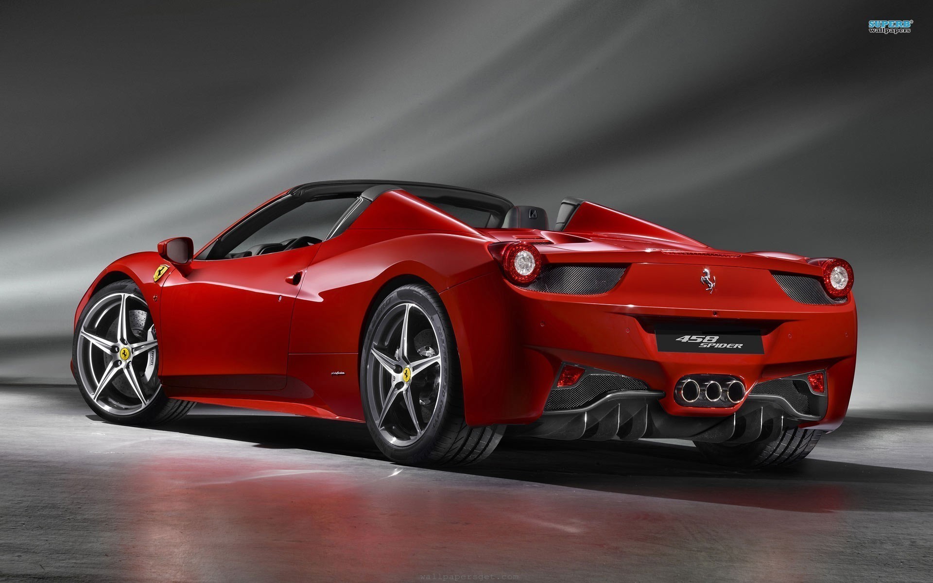 Ferrari 458 Spider, Ferrari, Cabriolet, Rosso, 1920x1200, immagine di sfondo
