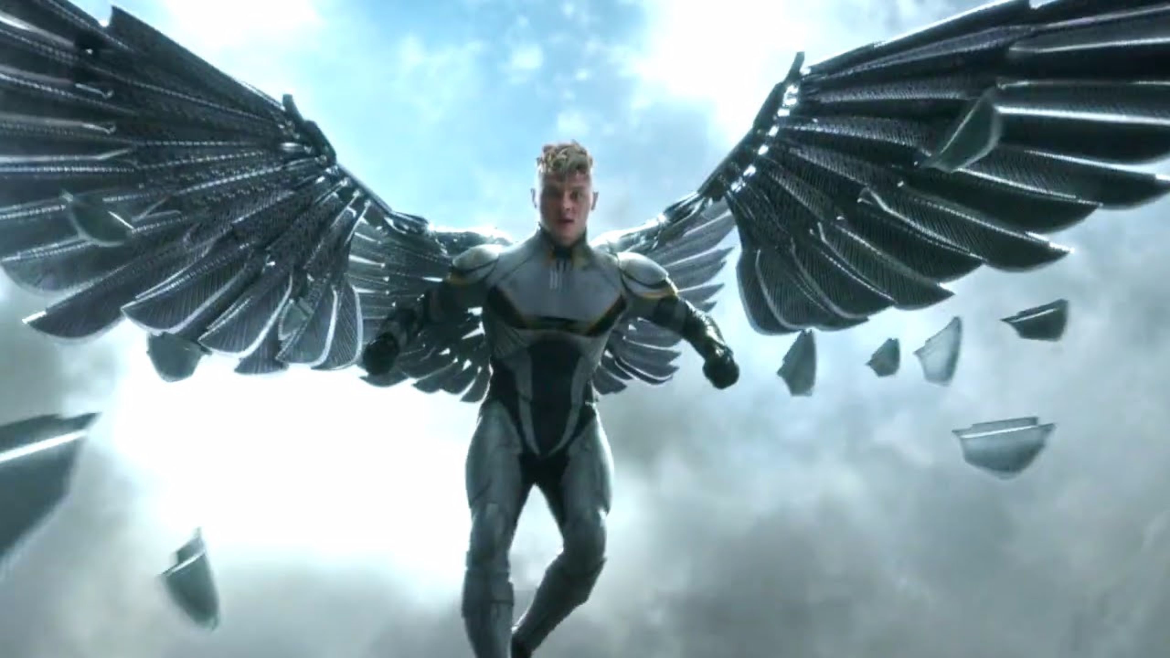 Arcangelo, Ben Hardy, X-Men: Apocalisse, Marvel, Ali metalliche, sfondo 4K per PC
