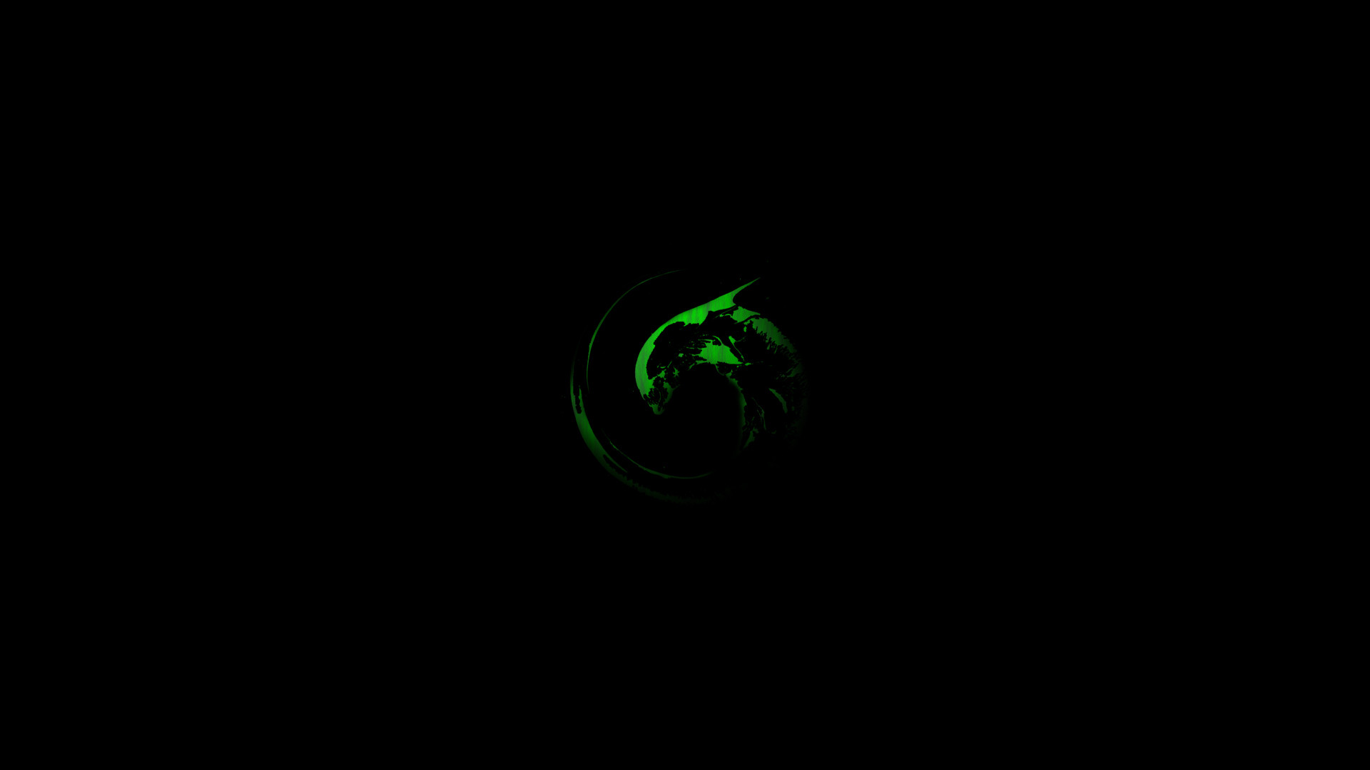 Xenomorfo, Alien, Verde, Minimalista, Sfondo nero, 1920x1080, wallpaper desktop