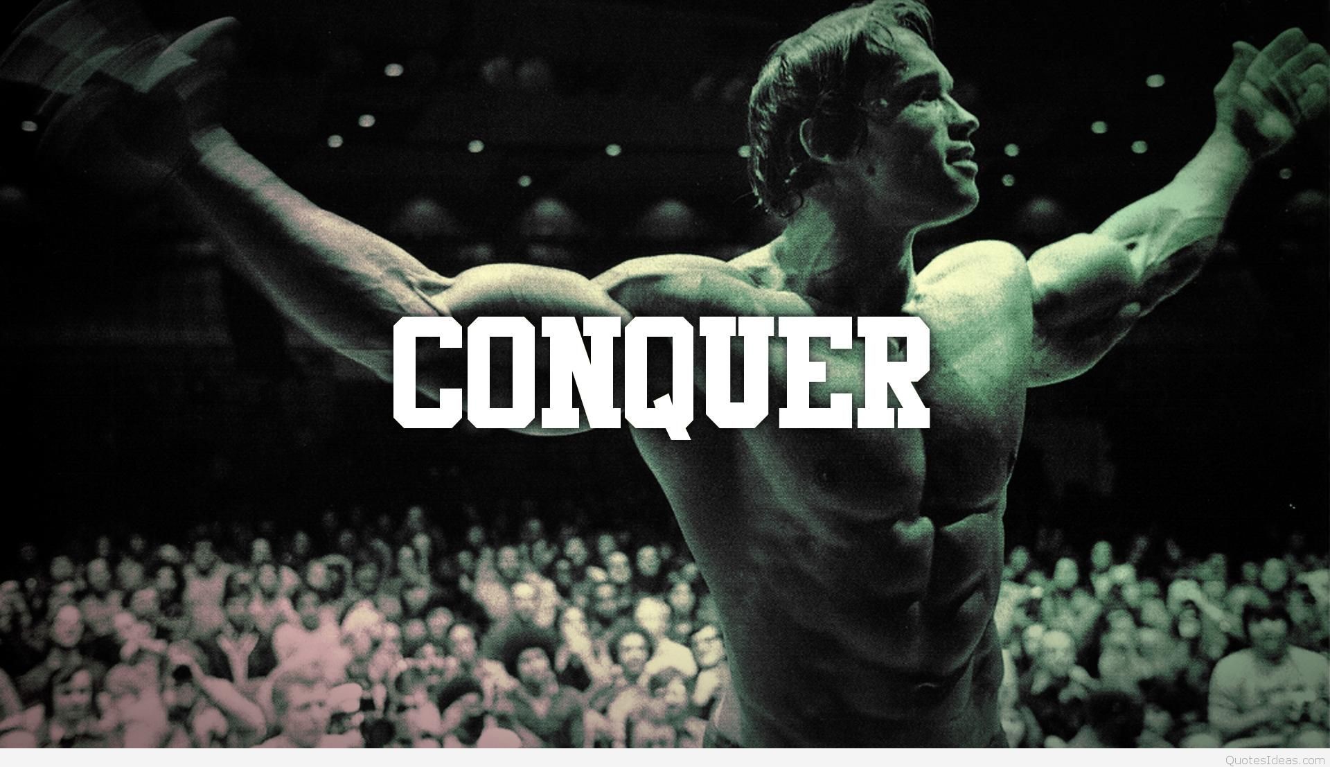 Arnold Schwarzenegger, Conquer, Pubblico, Posa trionfale, Full HD, sfondo per PC e portatile